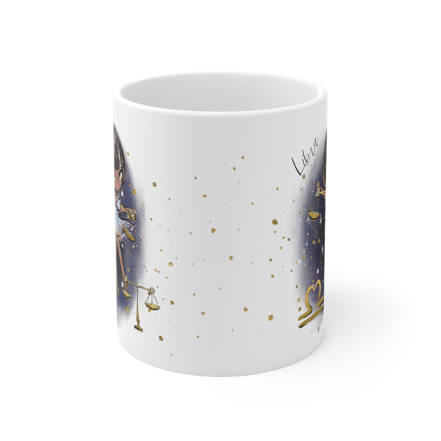 Personalised/Non Personalised Zodiac Sign, Libra, Ceramic Mug 11oz