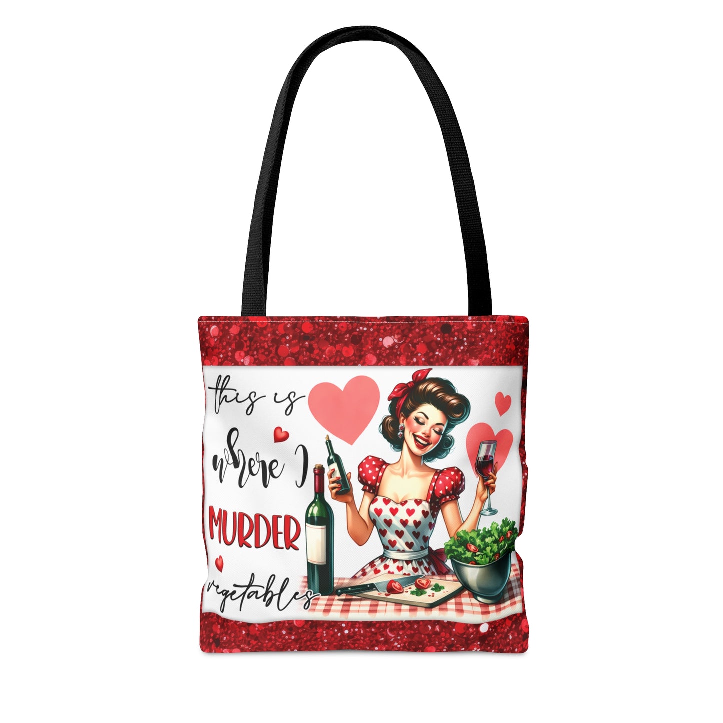 Tote Bag, Retro, This is where I murder Vegetables