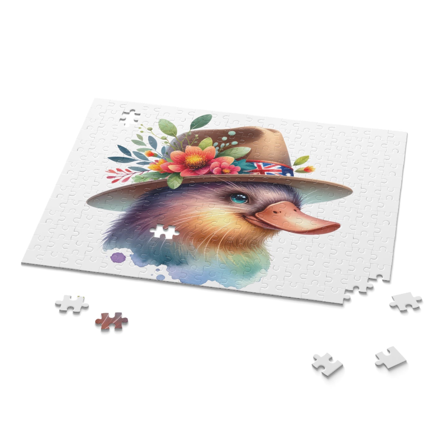 Personalised/Non-Personalised Puzzle, Platypus (120, 252, 500-Piece)