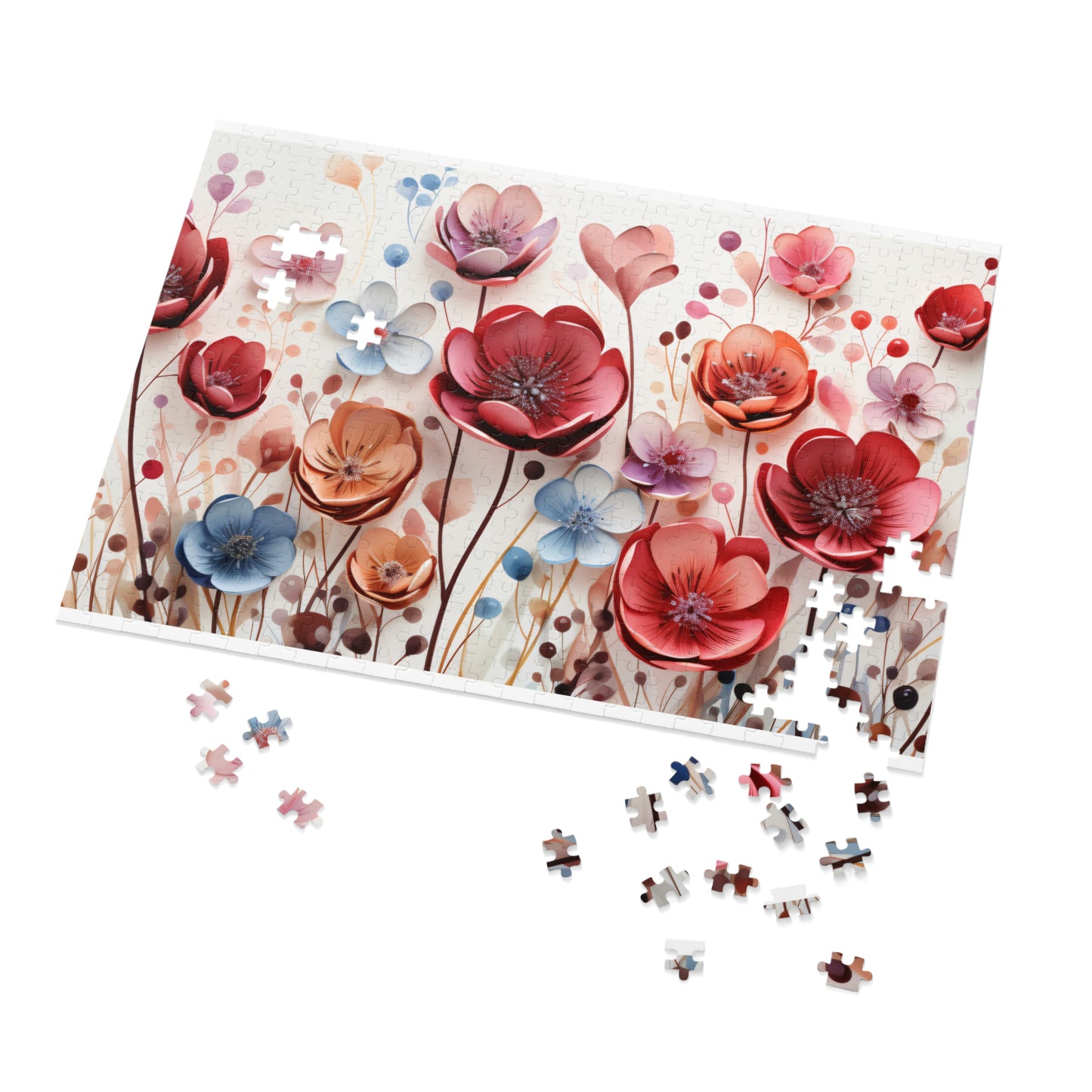 Puzzle, Floral, Wildflowers, Personalised/Non-Personalised (30, 110, 252, 500,1000-Piece) awd-654