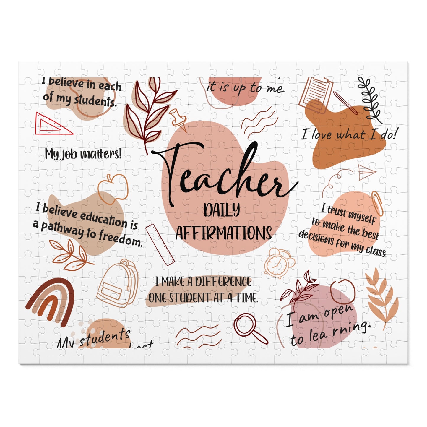 Jigsaw Puzzle in Tin, Affirmations, Teacher, Personalised/Non-Personalised, awd-502 (30, 110, 252, 500,1000-Piece)