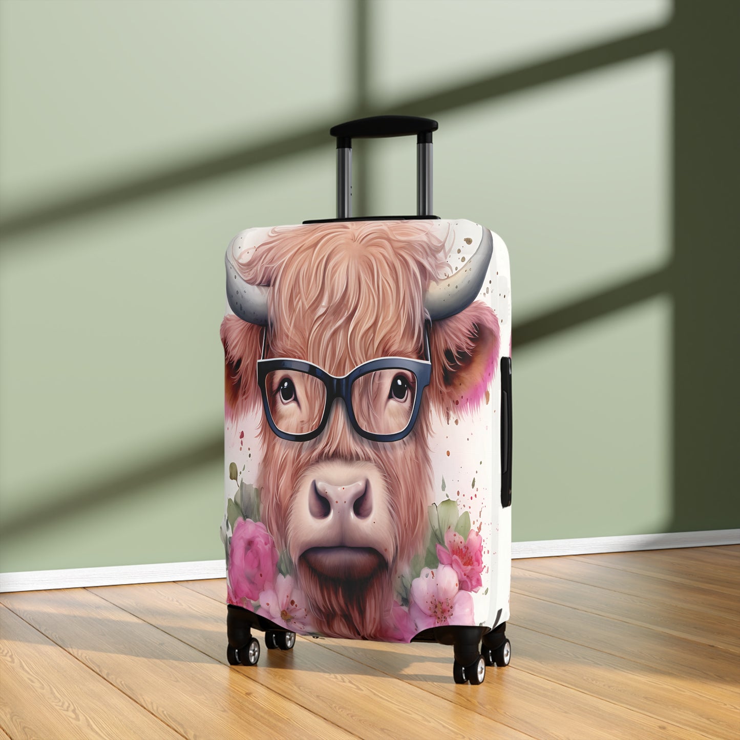 Luggage Cover, Highland Cow, awd-017