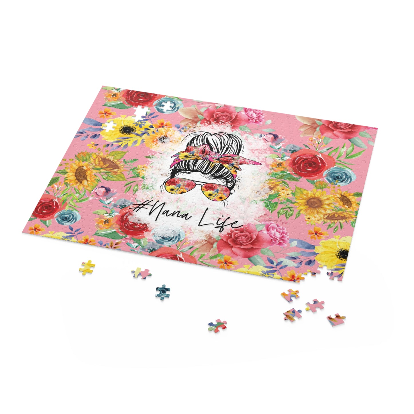 Personalised/Non-Personalised Puzzle, Nana Life (120, 252, 500-Piece)