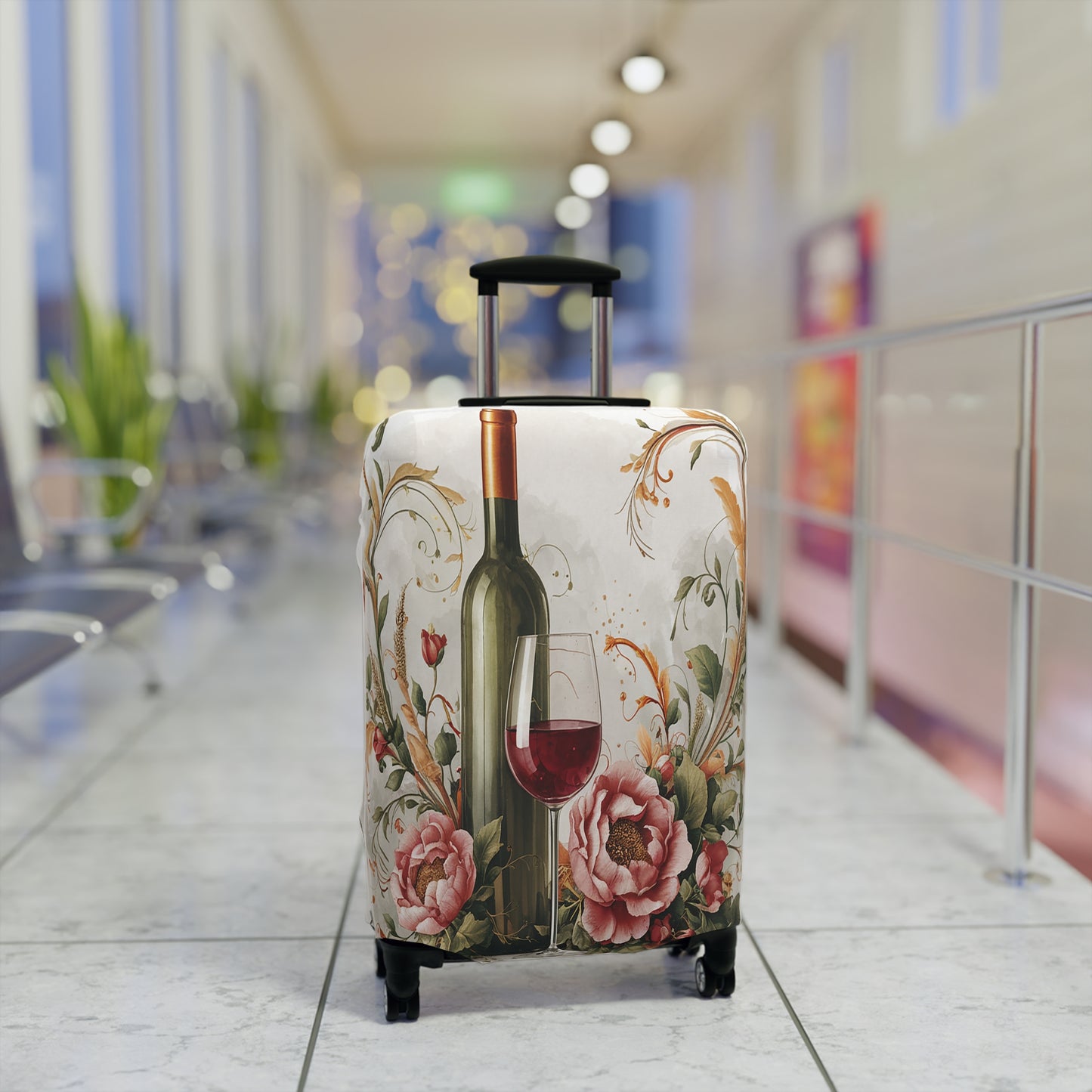 Luggage Cover, Wine and Roses, awd-1767