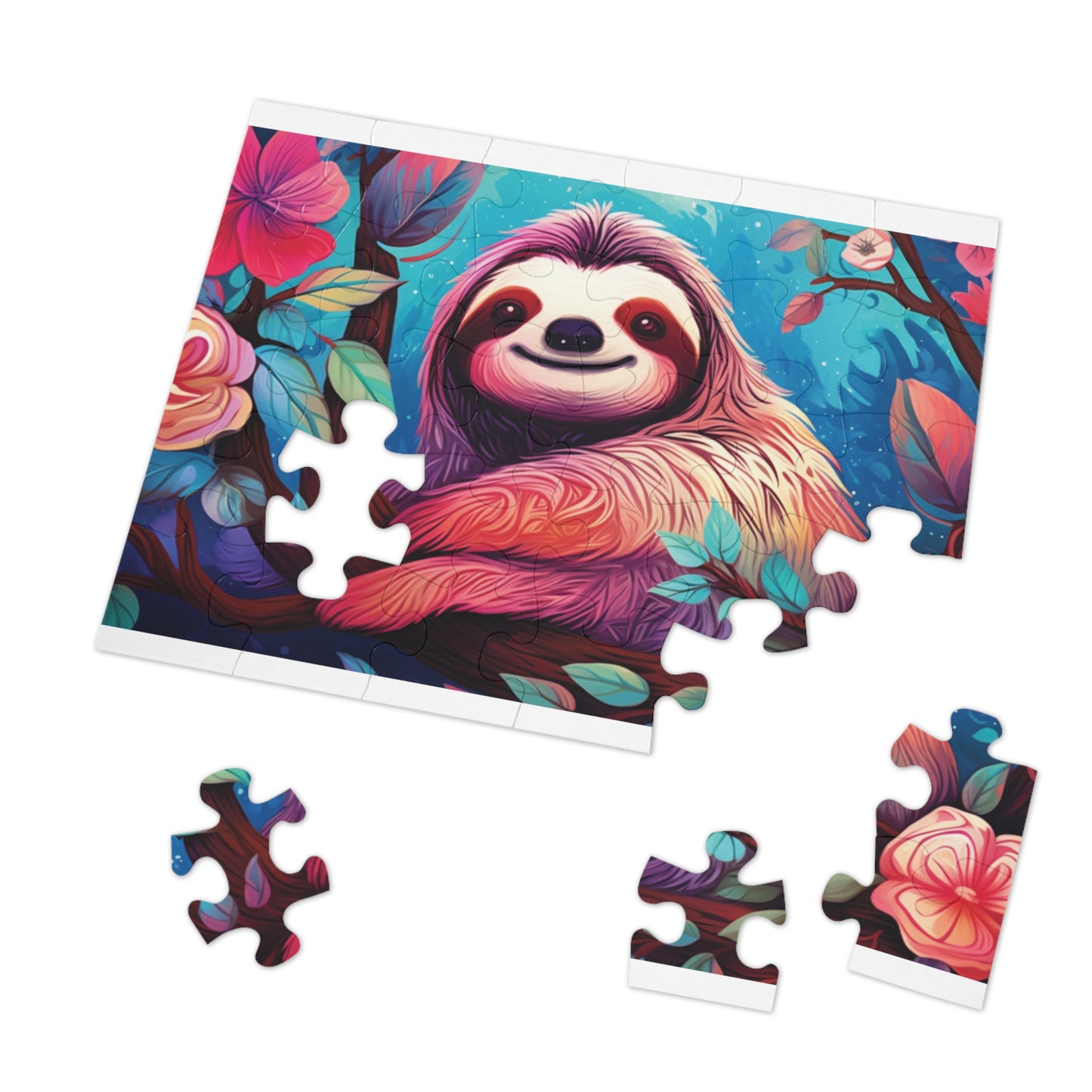 Jigsaw Puzzle, Sloth, Personalised/Non-Personalised (30, 110, 252, 500,1000-Piece)