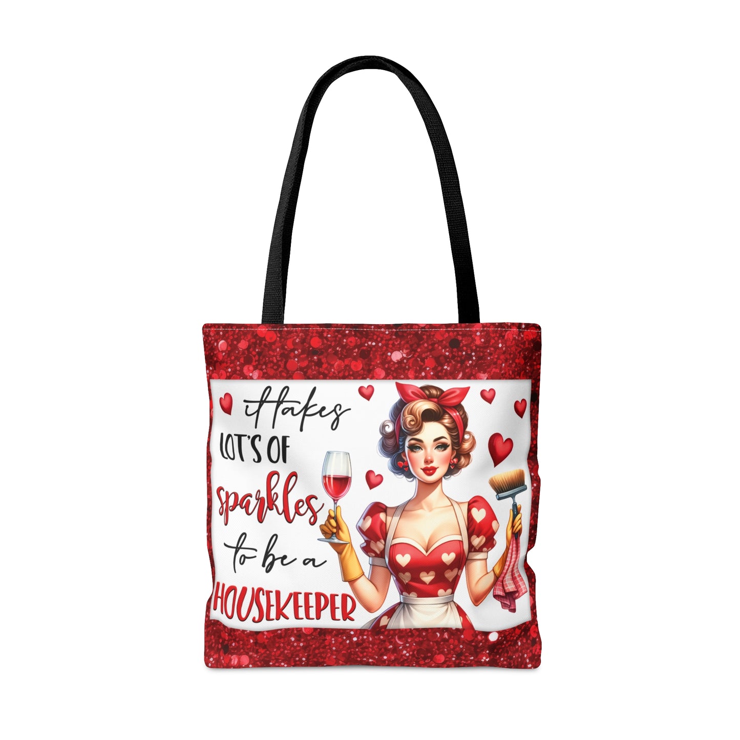 Tote Bag, Retro, It takes alot of Sparkles to be a Housekeeper