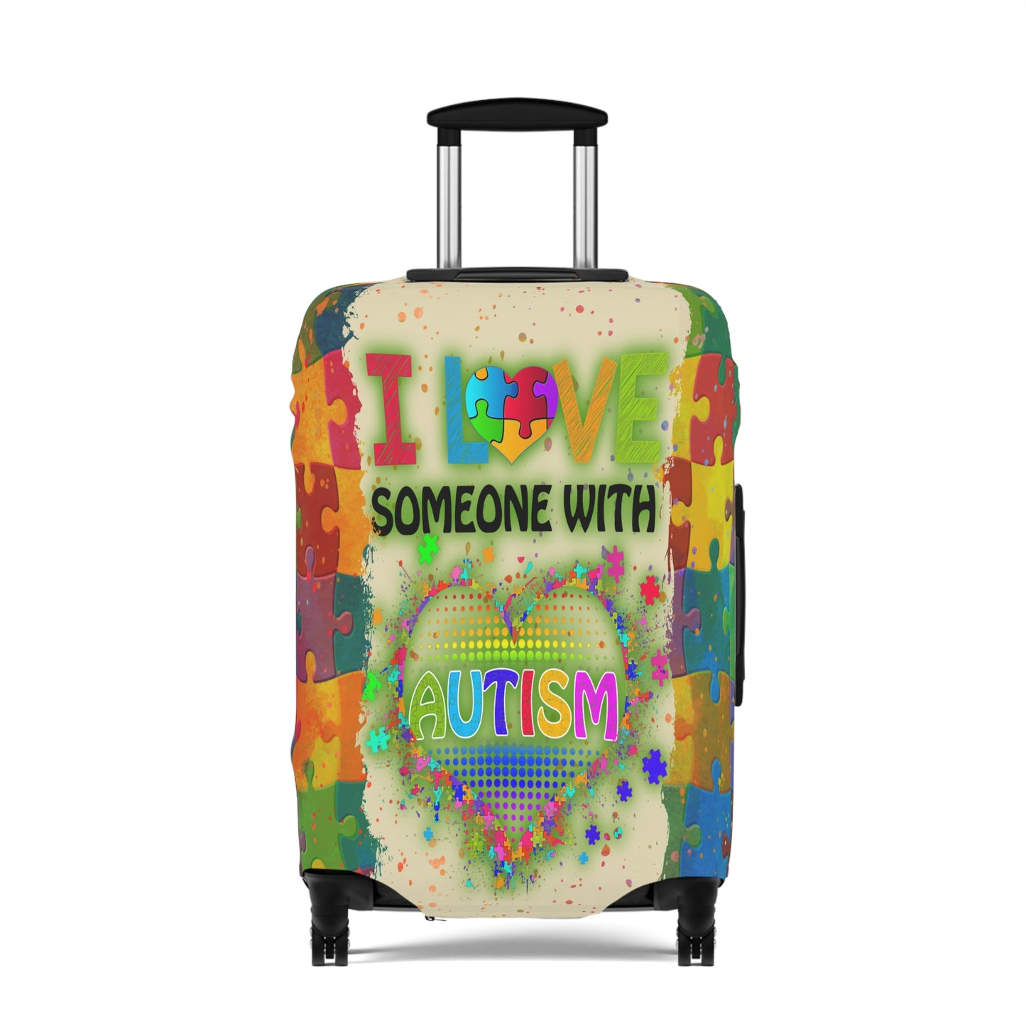 Luggage Cover, I Love someone with Autism, awd-1459b