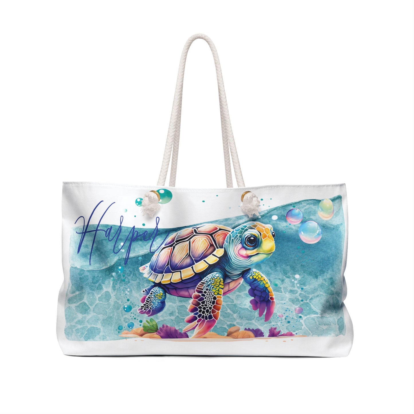 Personalised Weekender Bag, Turtle, Large Weekender Bag, Beach Bag, Personalised/Non Personalised