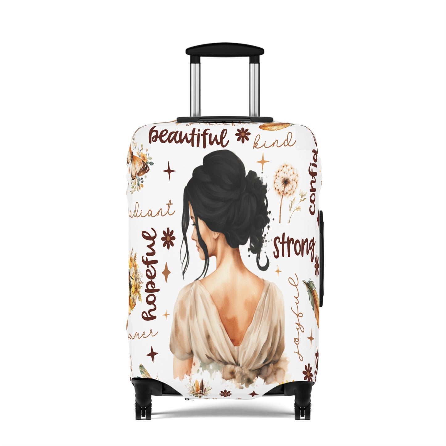 Luggage Cover, Affirmations, Black Hair, awd-502