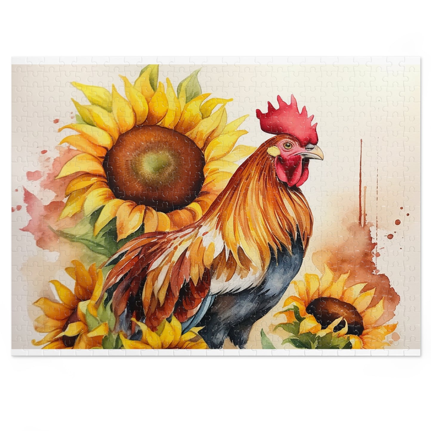 Jigsaw Puzzle, Chicken/Rooster, Personalised/Non-Personalised (30, 110, 252, 500,1000-Piece)