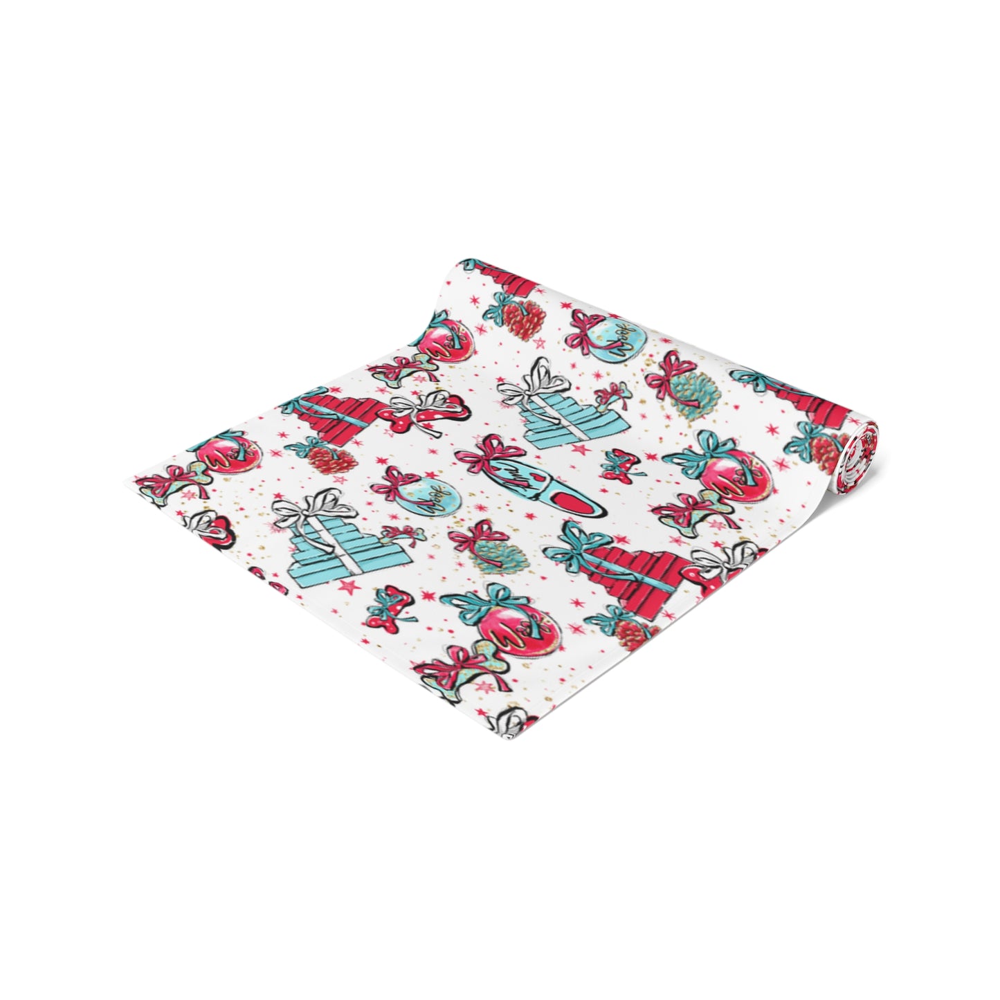 Doggie Christmas, Table Runner, Cotton Twill and Poly Available