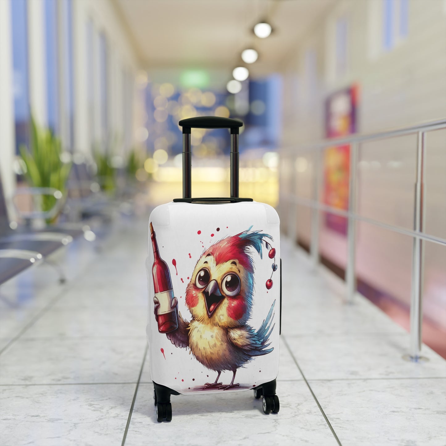 Luggage Cover, Cute Bird, awd-1638