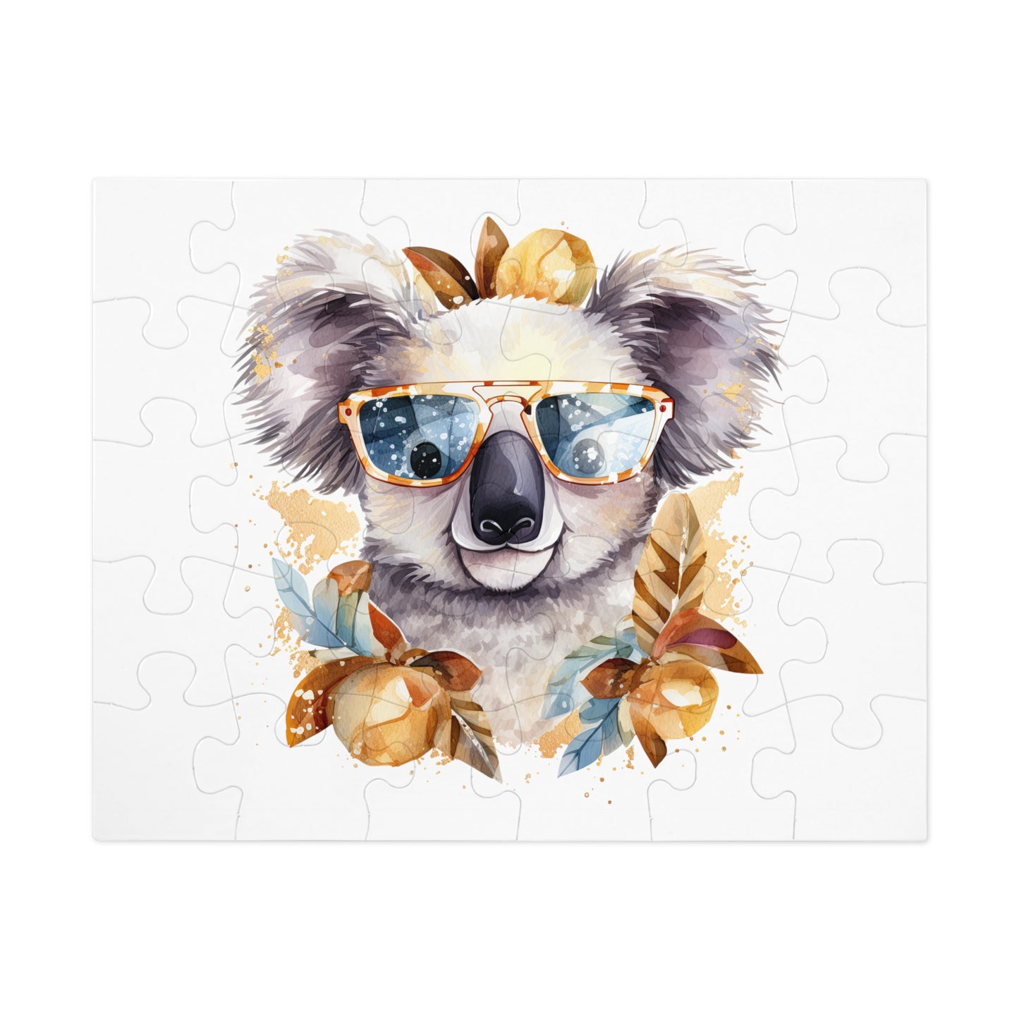 Jigsaw Puzzle in Tin, Australian Animals, Koala, Personalised/Non-Personalised, awd-509 (30, 110, 252, 500,1000-Piece)