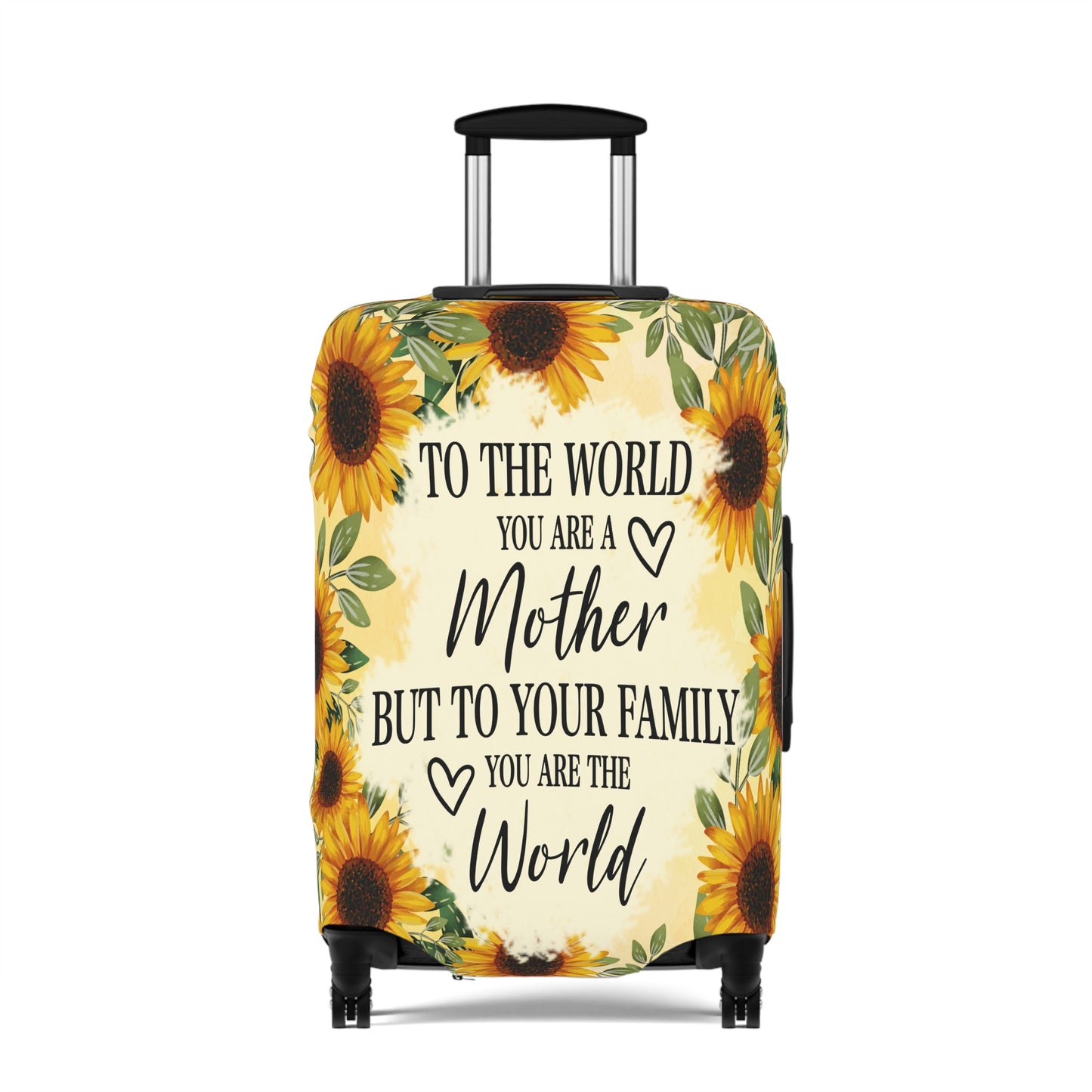 Luggage Cover, To the world you are a Mother but to your family you are the World, awd-527