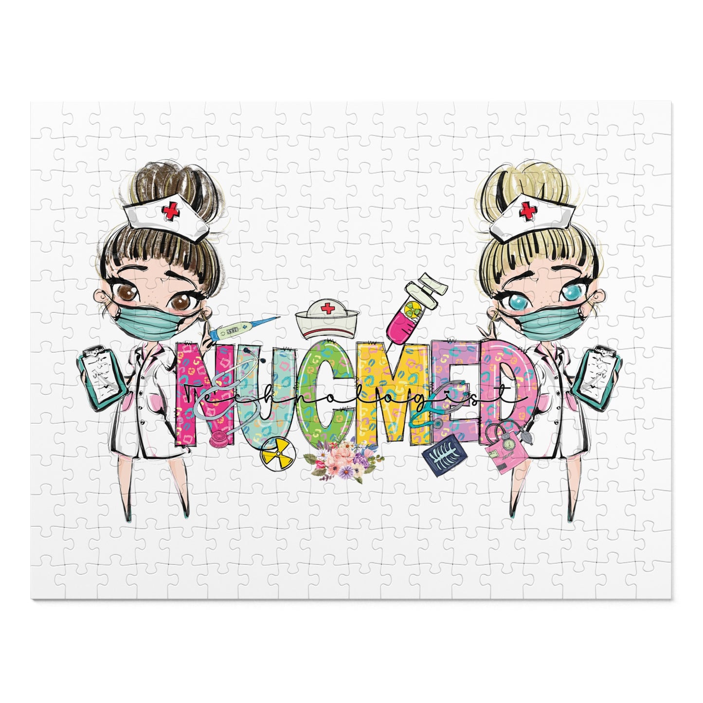 Jigsaw Puzzle, Christmas, NUCMED Nurse, Personalised/Non-Personalised (30, 110, 252, 500,1000-Piece)