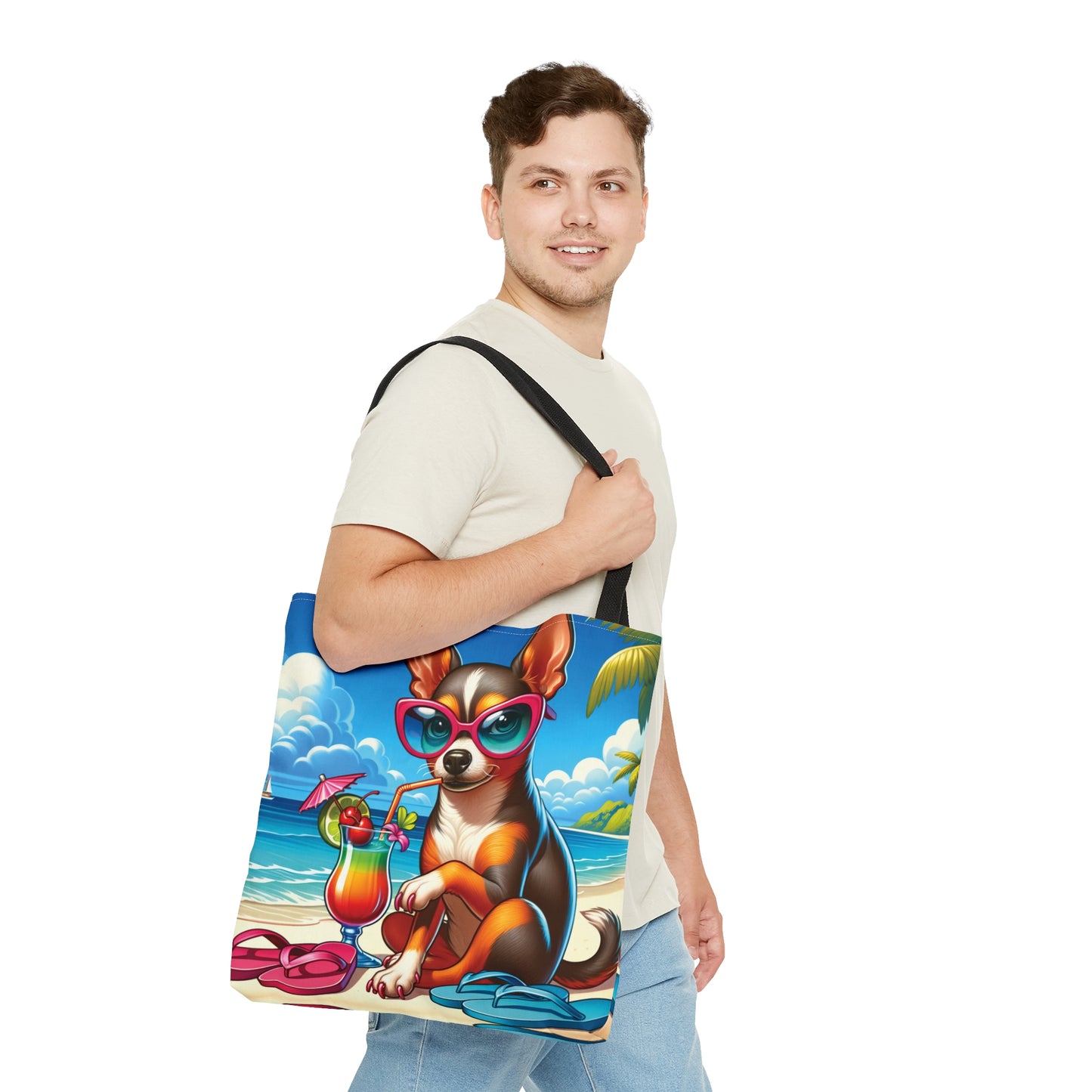 Tote Bag, Dog on Beach, Tenessee, Tote bag,  awd-1250