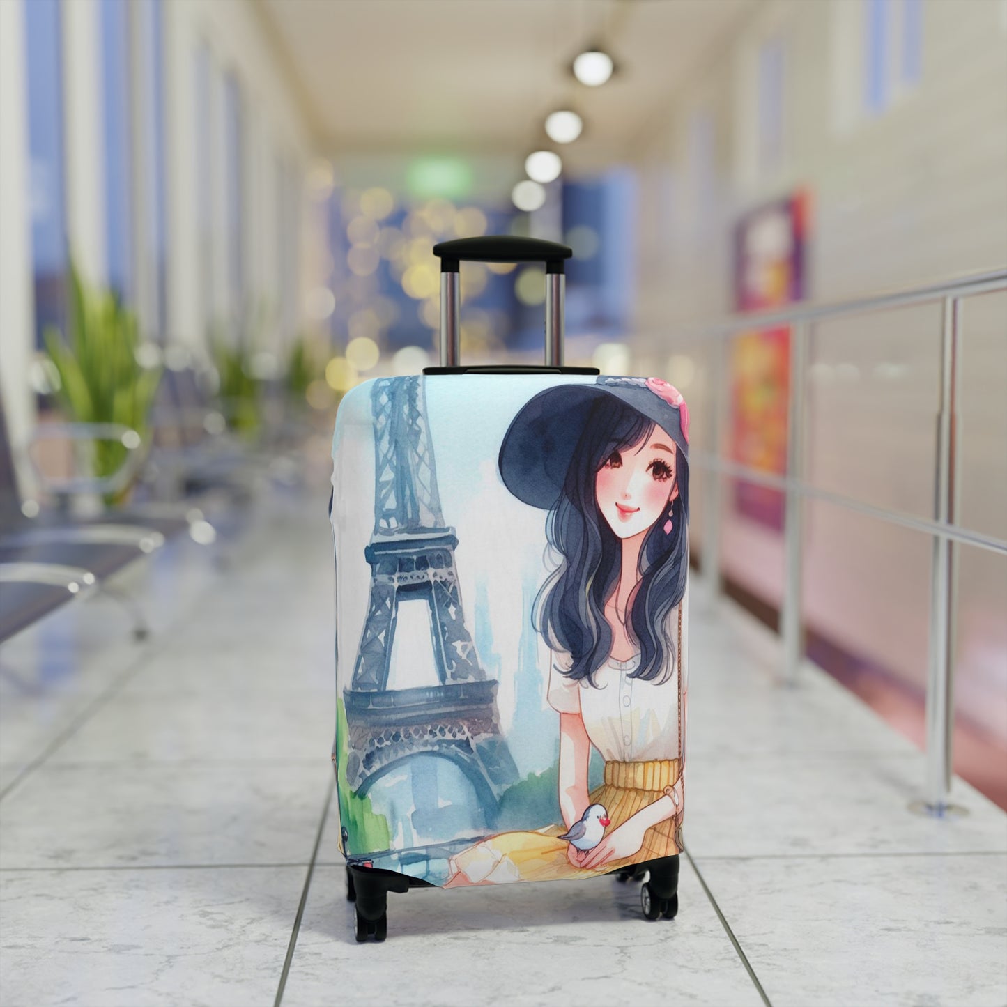 Luggage Cover, Just a Girl Who loves Travelling, awd-2104