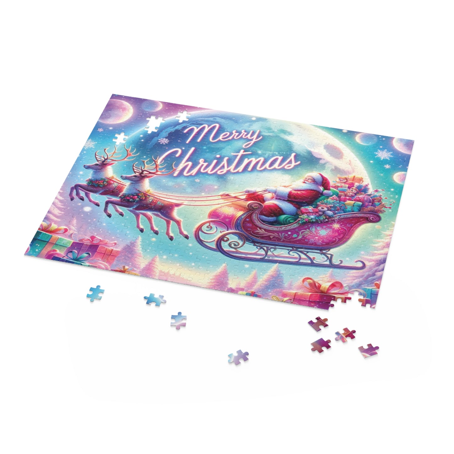 Personalised/Non-Personalised Puzzle, Christmas (120, 252, 500-Piece)