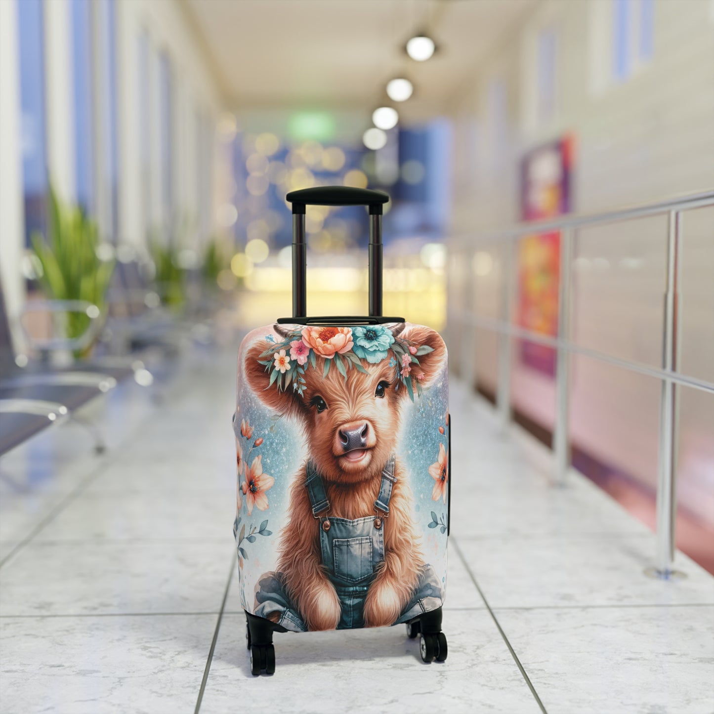 Luggage Cover, Highland Cow, awd-1159