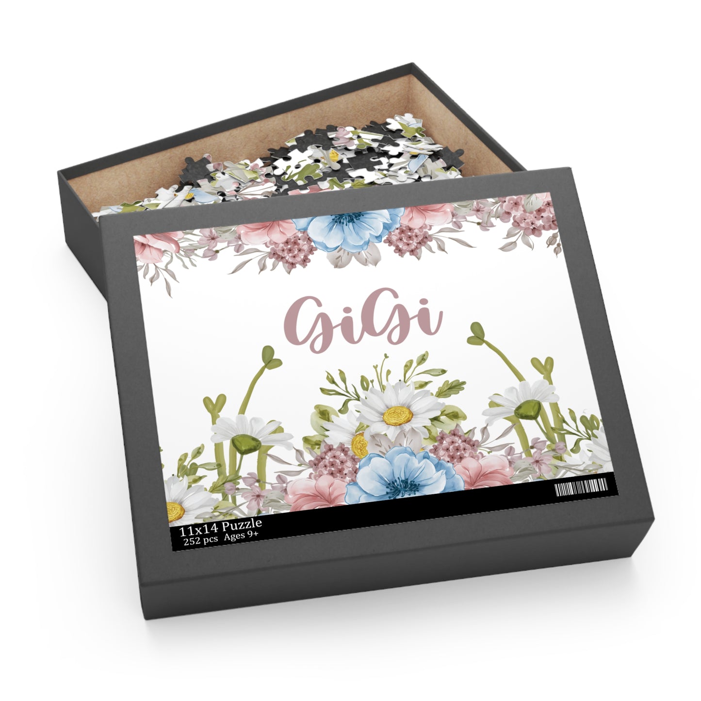 Personalised/Non-Personalised Puzzle, Floral, GiGi (120, 252, 500-Piece)