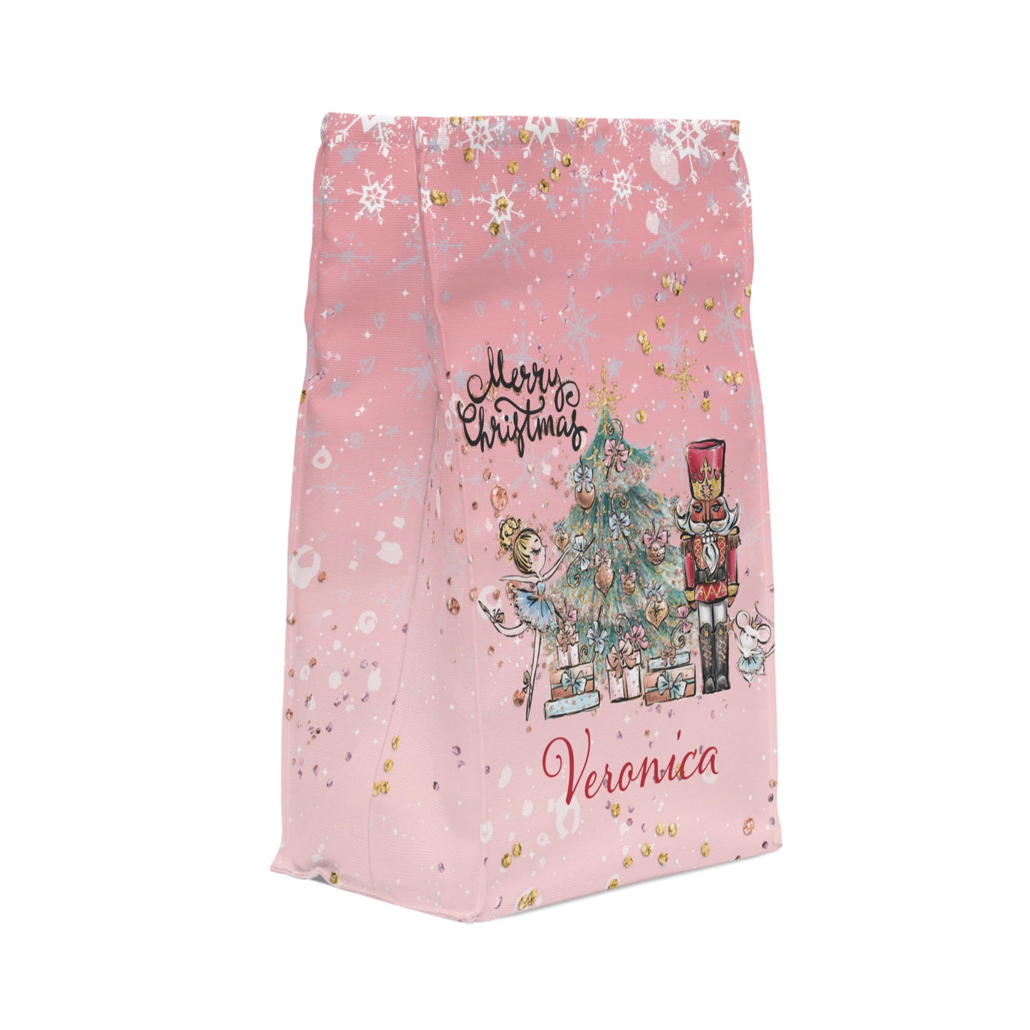 Insulated Lunch Bag, Magical Christmas, Nutcracker, Fairy and Christmas Lunch Bag