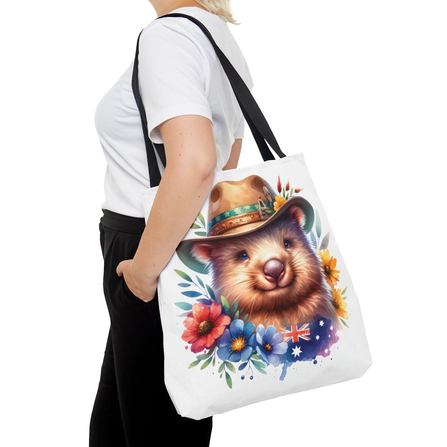 Tote Bag, Australian Animals, Wombat, Personalised/Non-Personalised Tote bag