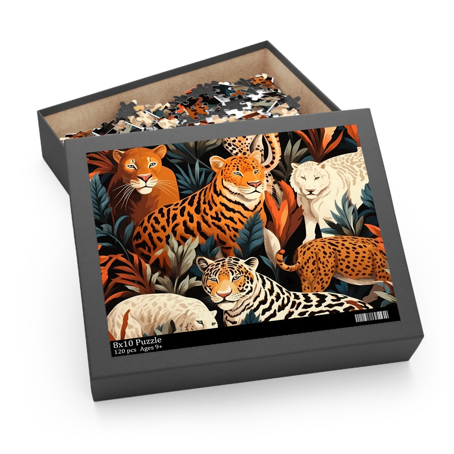 Personalised/Non-Personalised Puzzle, Leopard (120, 252, 500-Piece)