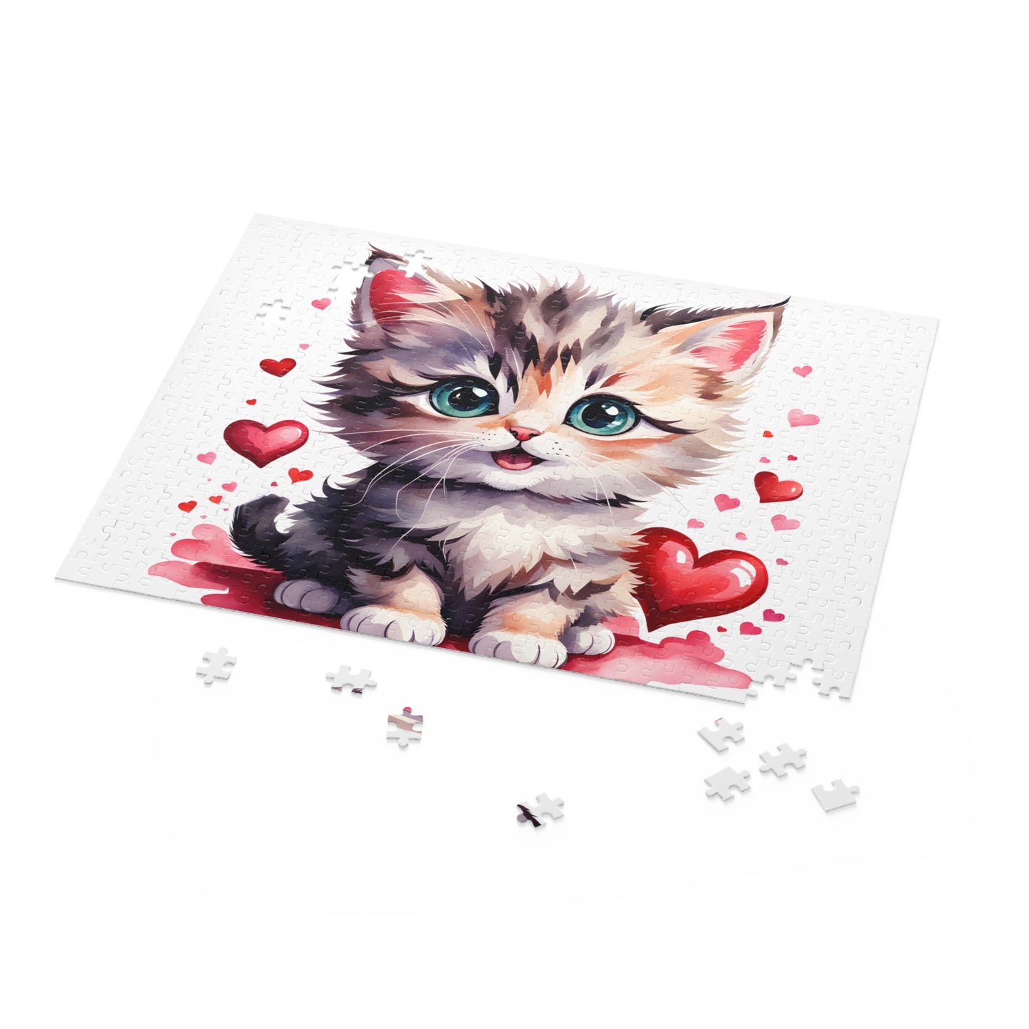 Personalised/Non-Personalised Puzzle, Cat (120, 252, 500-Piece)