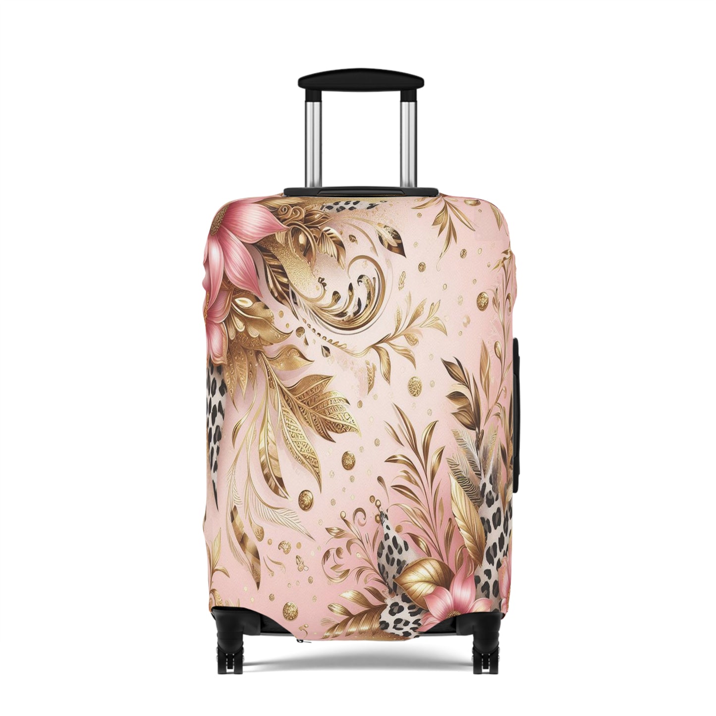 Luggage Cover, Floral Leopard, awd-3081