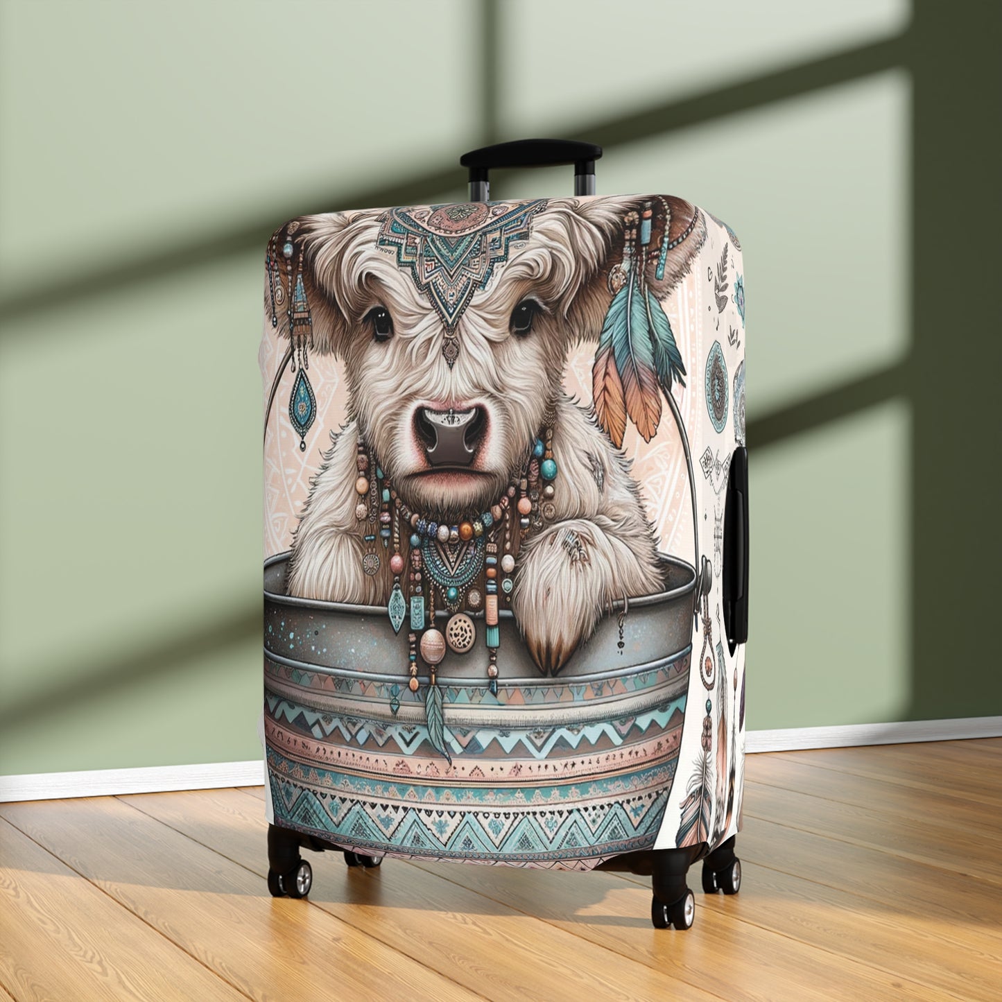 Luggage Cover, Highland Cow, awd-704