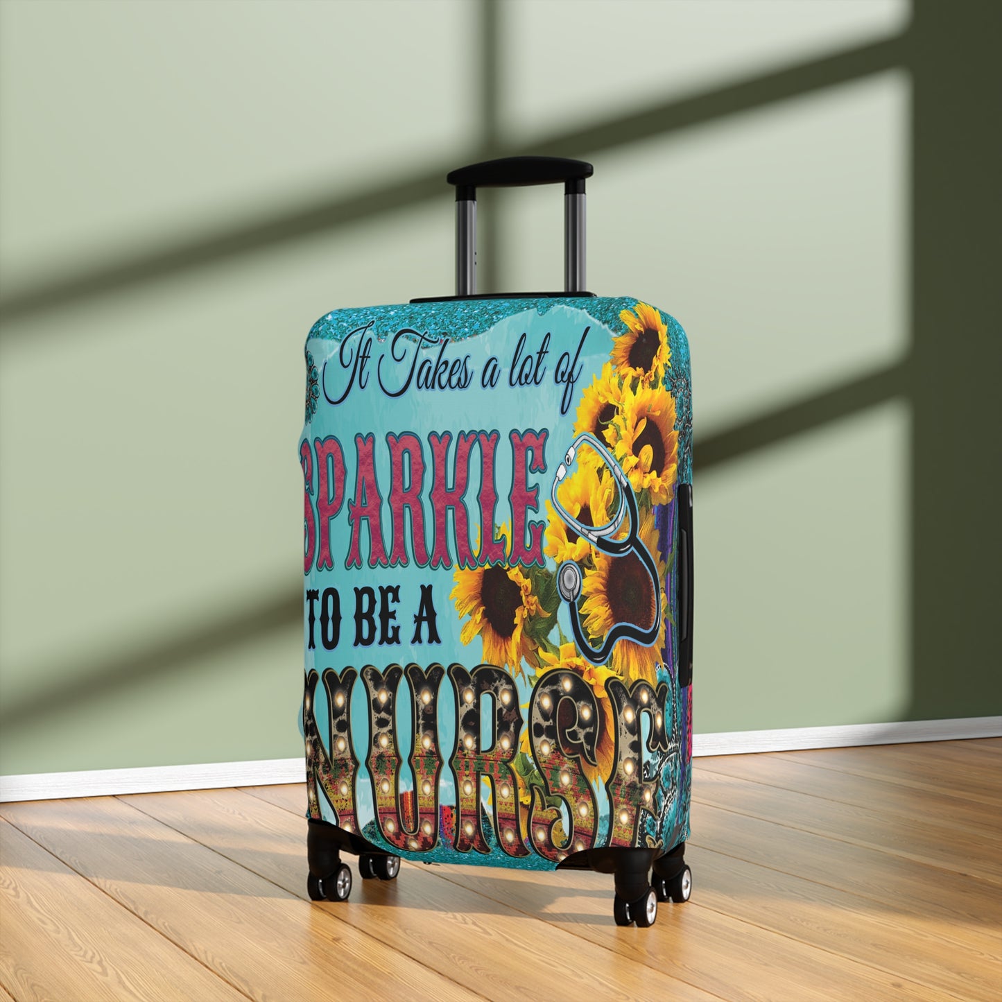 Luggage Cover, It takes a lot of sparkle to be a Nurse, awd-037