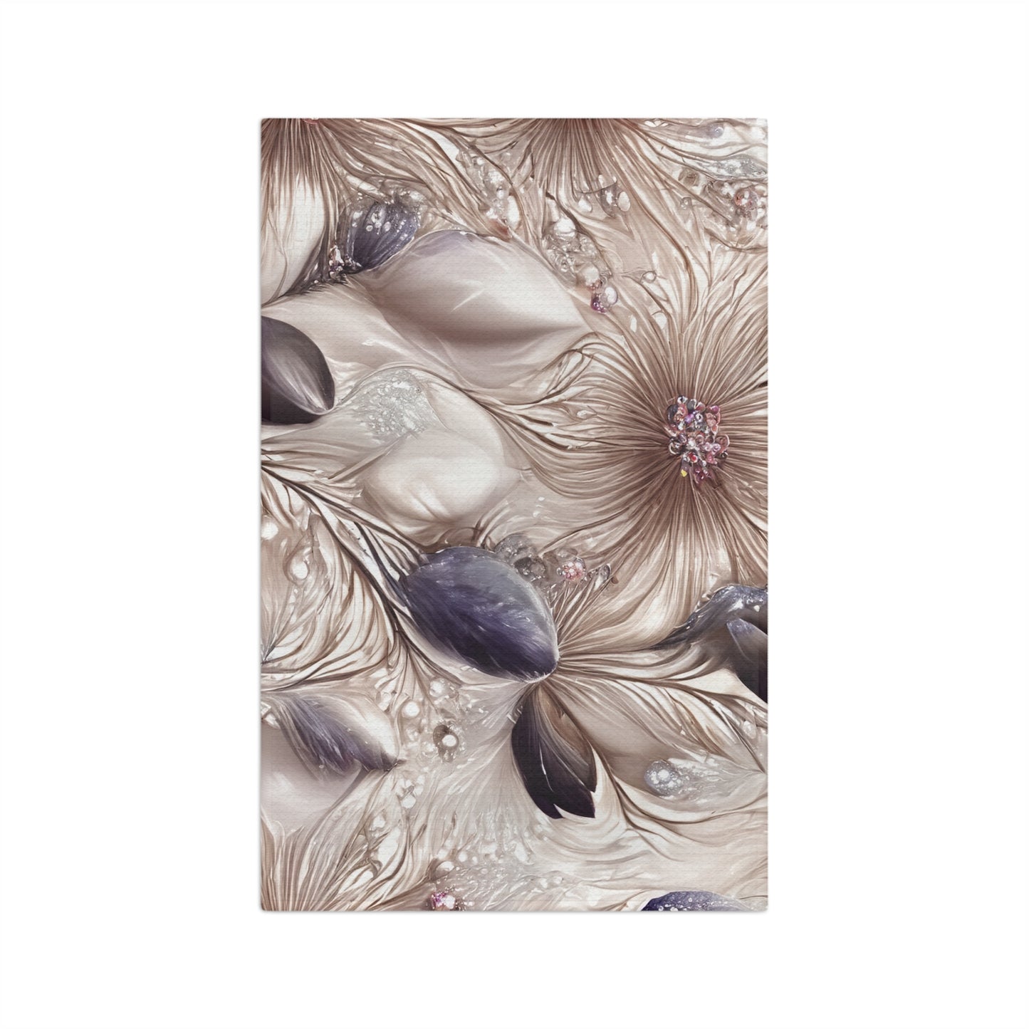 Microfiber Tea Towel, Boho Floral