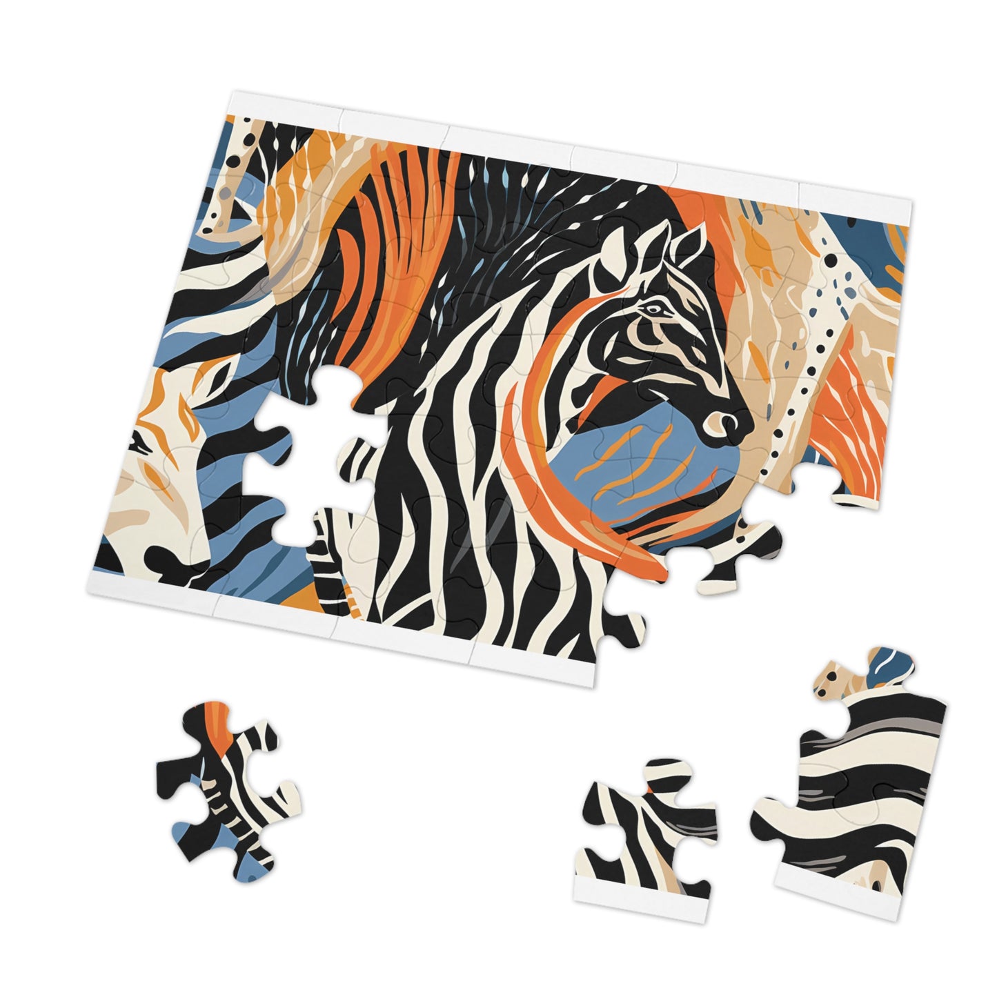 Jigsaw Puzzle, Zebra, Personalised/Non-Personalised (30, 110, 252, 500,1000-Piece)