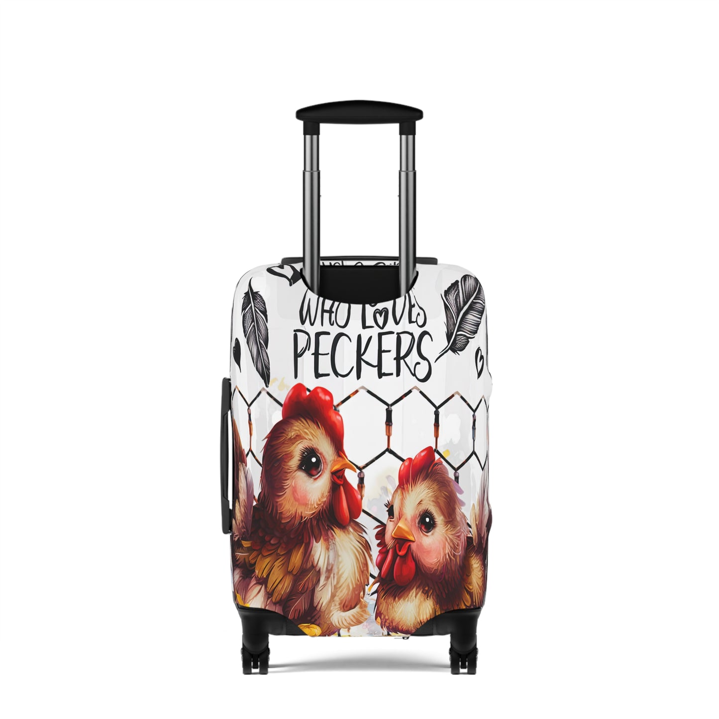 Luggage Cover, Chickens, Just a girl who loves Peckers awd-1474