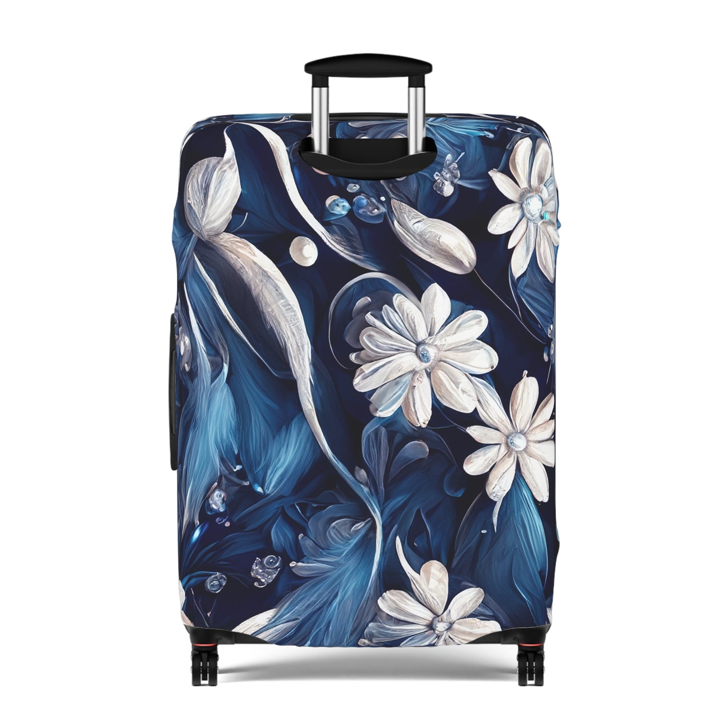 Luggage Cover, Blue Floral