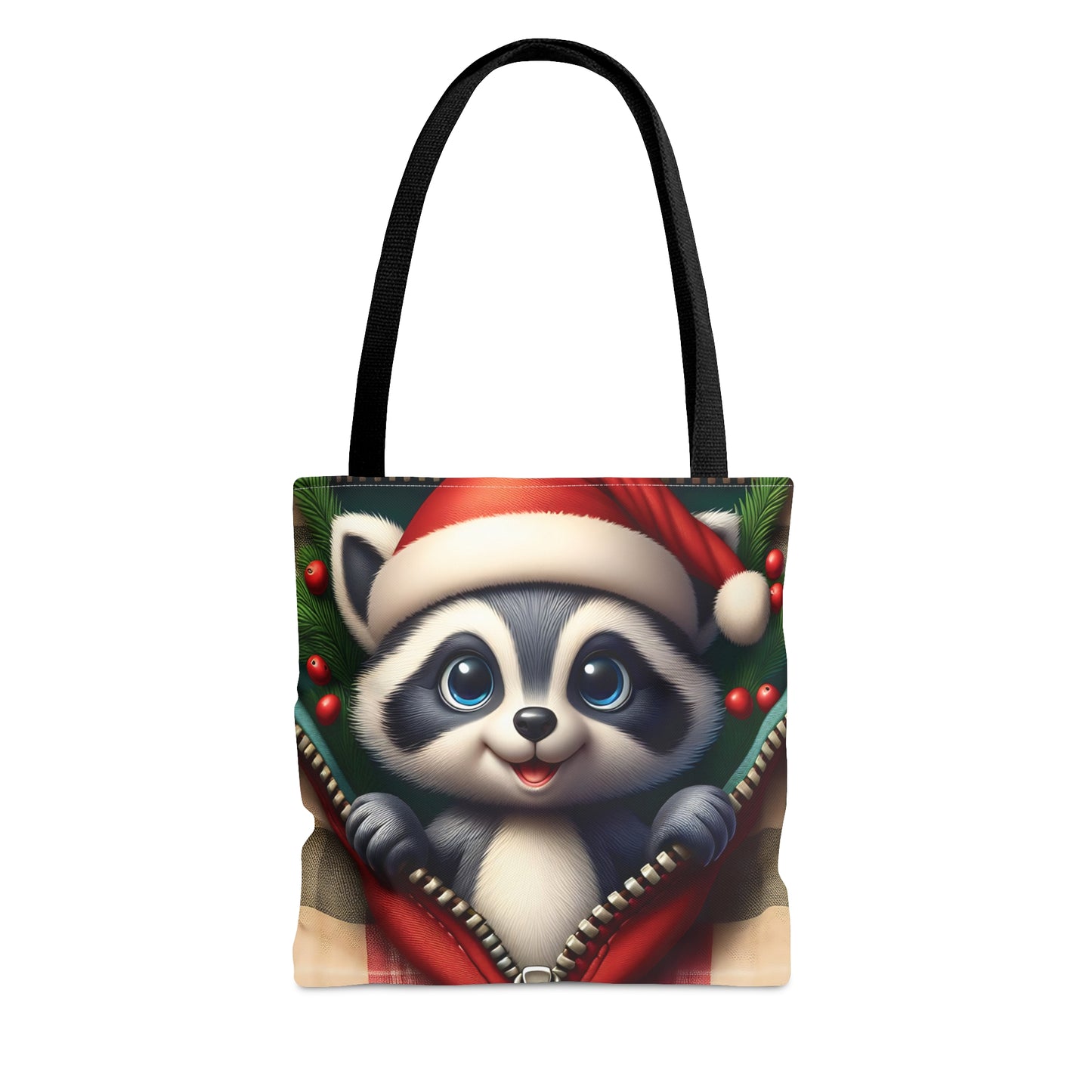 Tote Bag, Christmas, Racoon