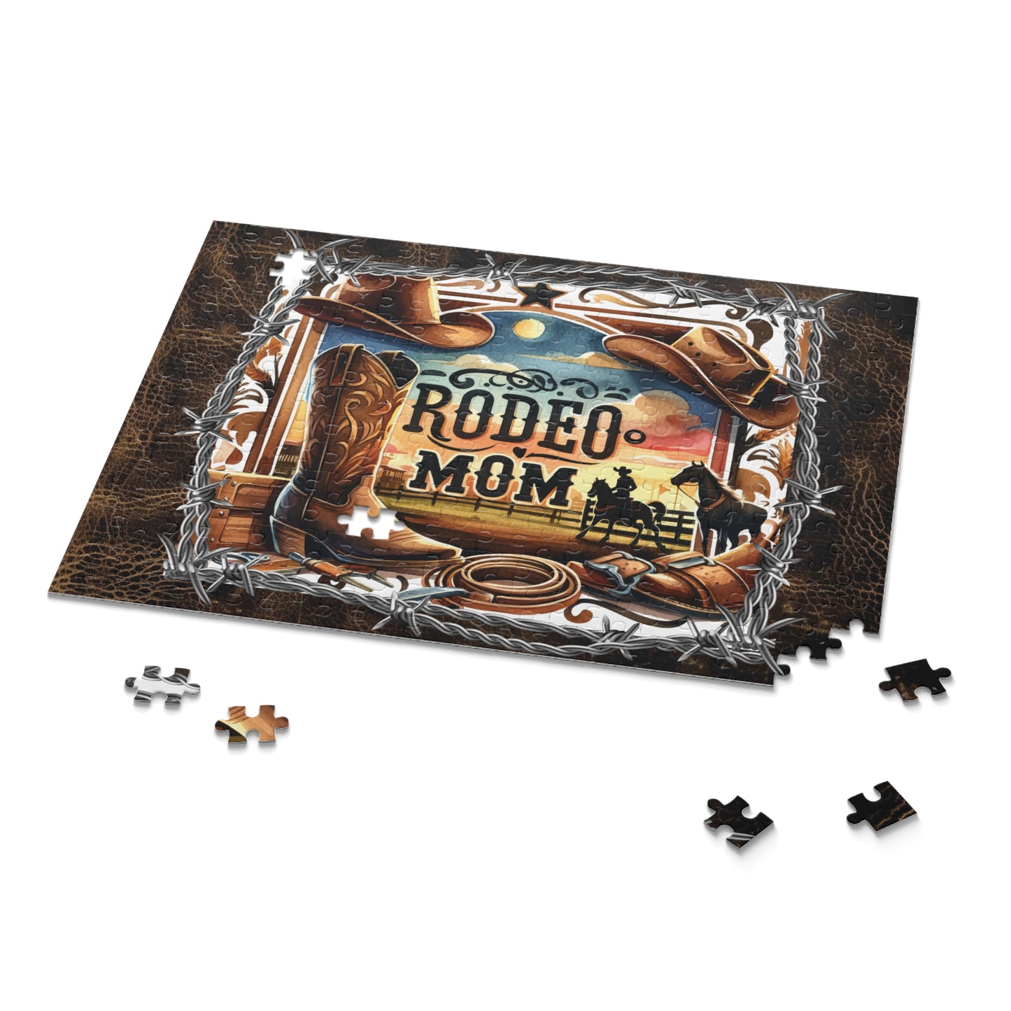 Puzzle, Western, Rodeo Mom  (120, 252, 500-Piece) awd-610