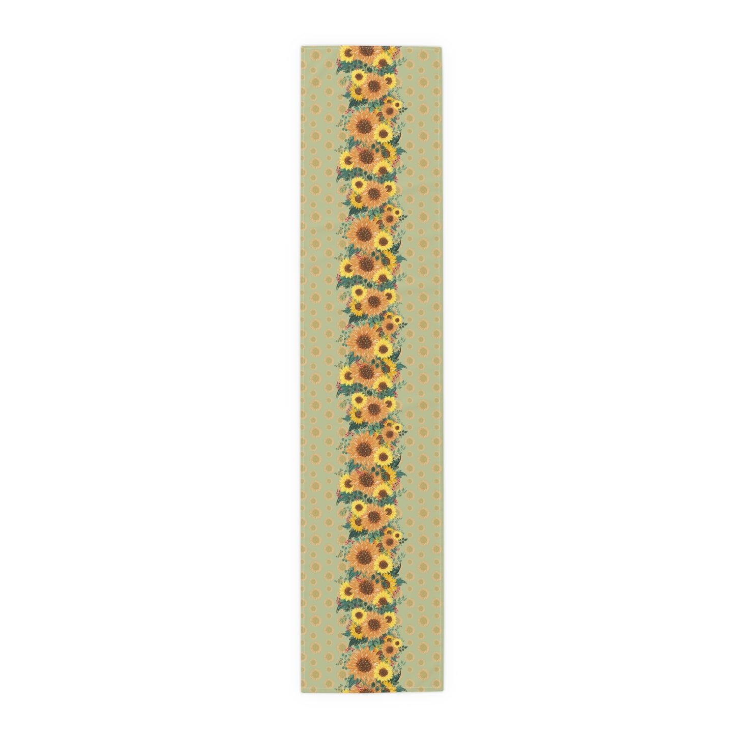 Sunflower Floral Table Runner, Cotton Twill and Poly Available, 2 sizes Available