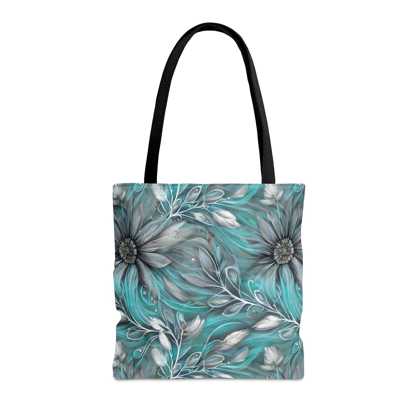 Tote Bag, Elegant Greenery Floral Tote Bag