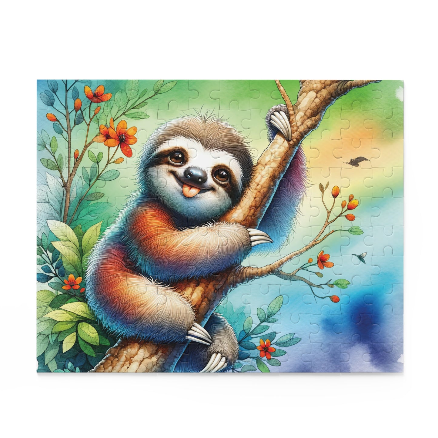 Personalised/Non-Personalised Puzzle, Sloth (120, 252, 500-Piece)