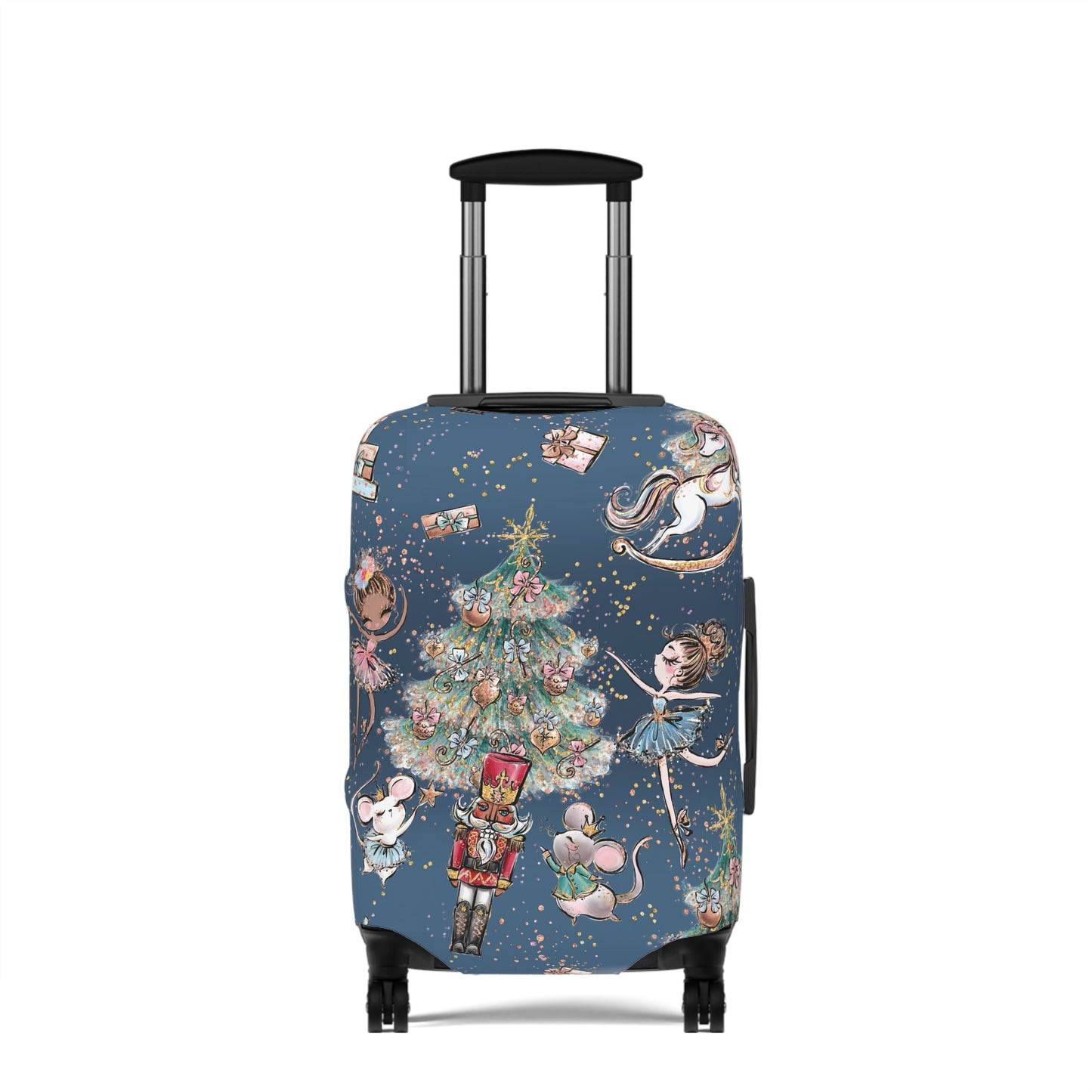 Luggage Cover, Christmas, Nutcracker Blue