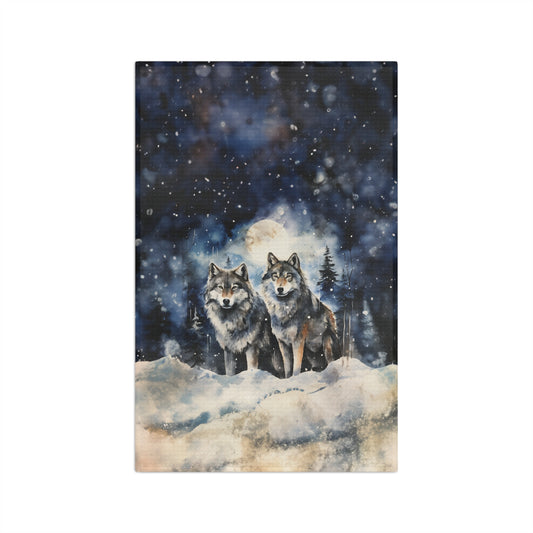 Microfiber Tea Towel Wolves