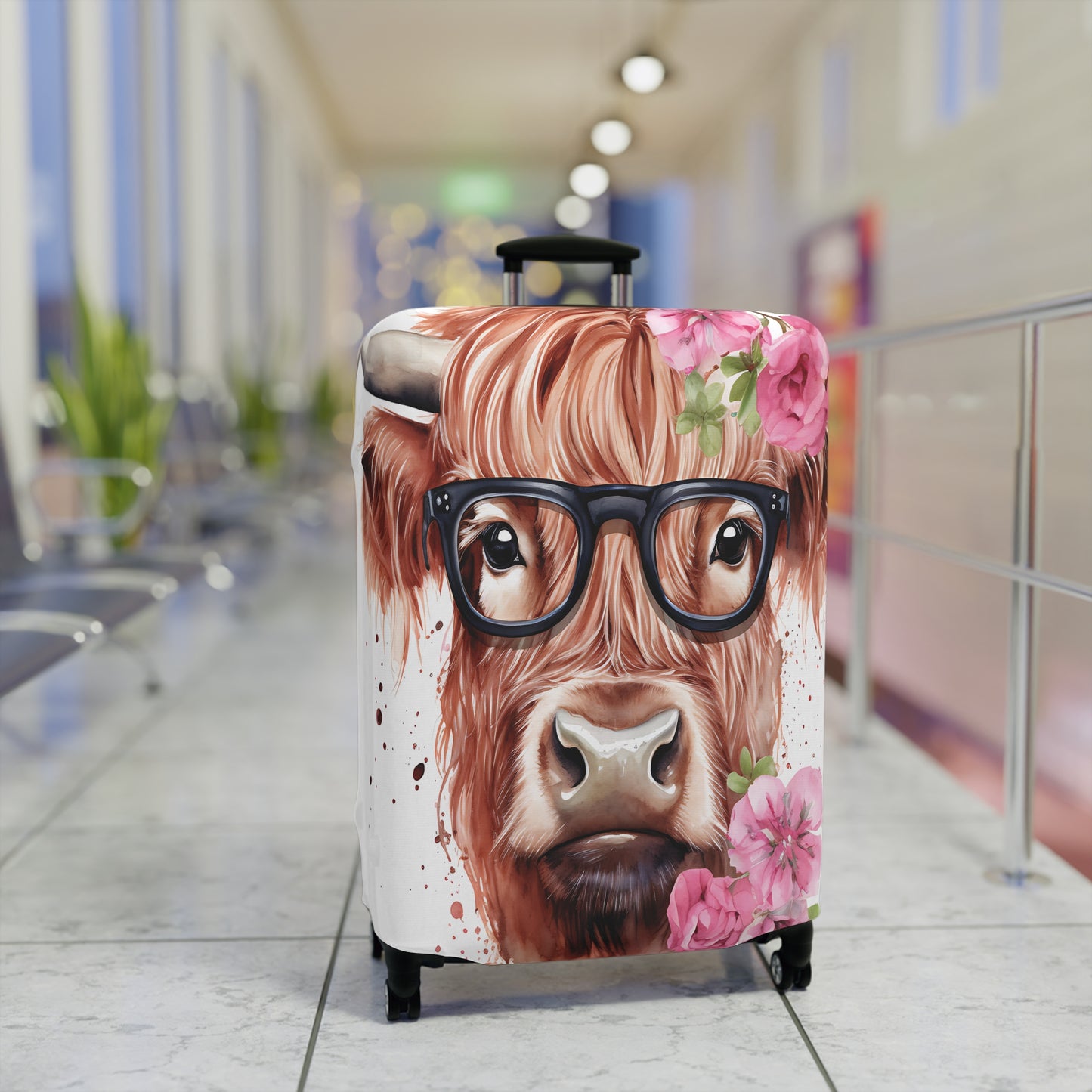 Luggage Cover, Highland Cow, awd-012