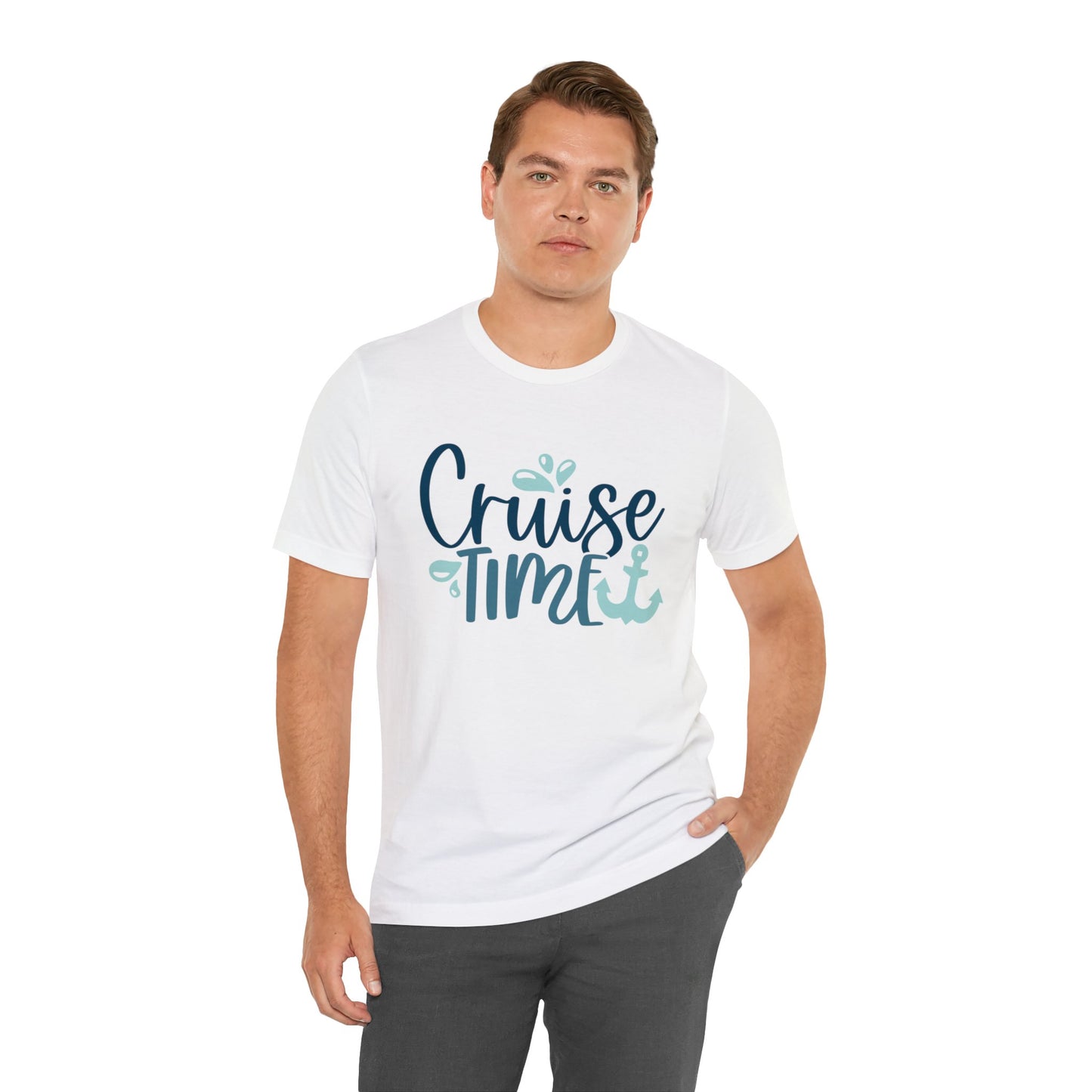 Unisex Adults Jersey Short Sleeve Tee, Cruise Tee, Cruise Time, 100% Cotton, Light Fabric 142 g/m²