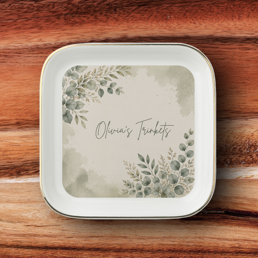Personalised Jewelry Dish, Custom Name Ceramic Trinket Dish, Personalised Gift, Jewellery Holder, Birthday or Christmas Gift