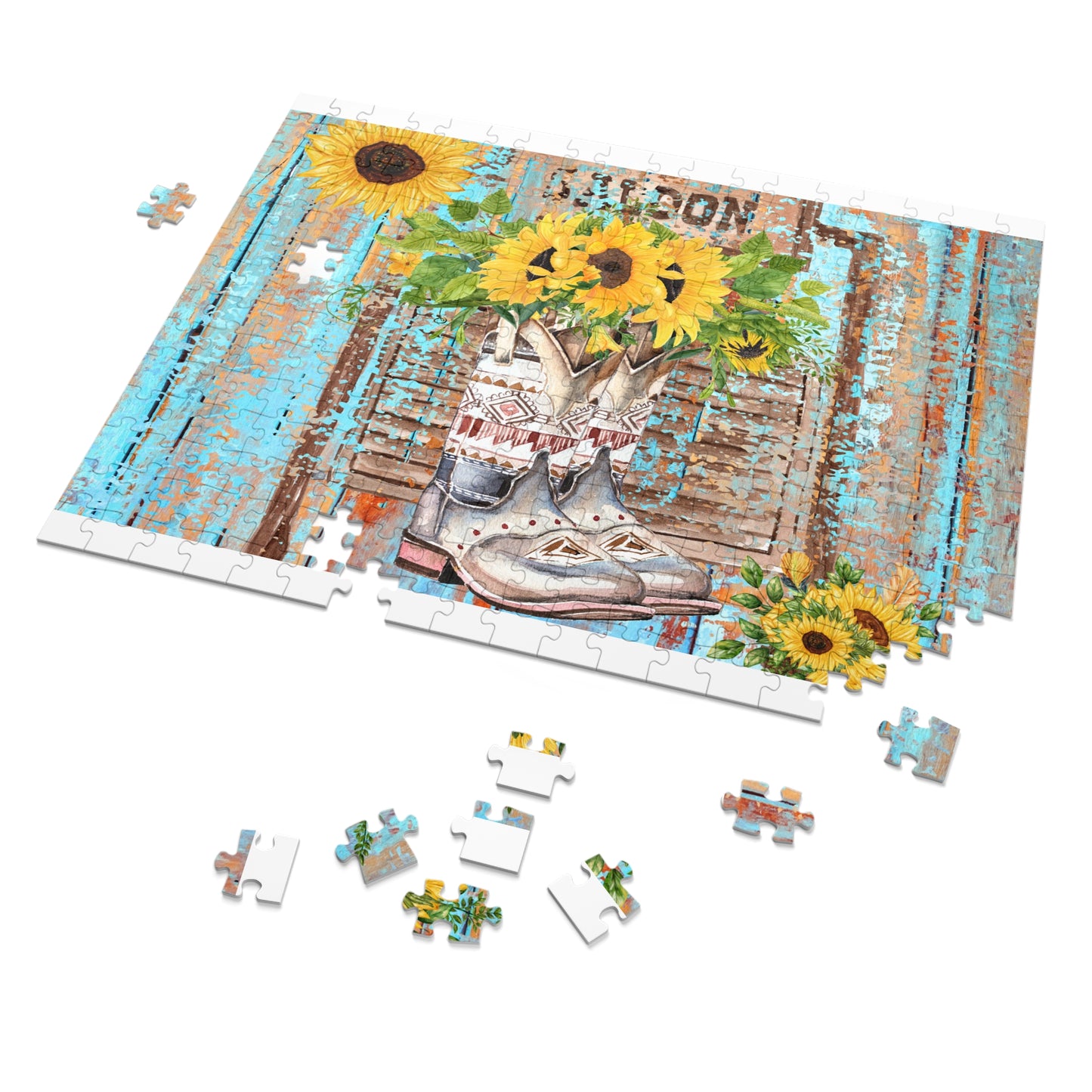 Puzzle, Country and Western, Personalised/Non-Personalised (30, 110, 252, 500,1000-Piece) awd-667