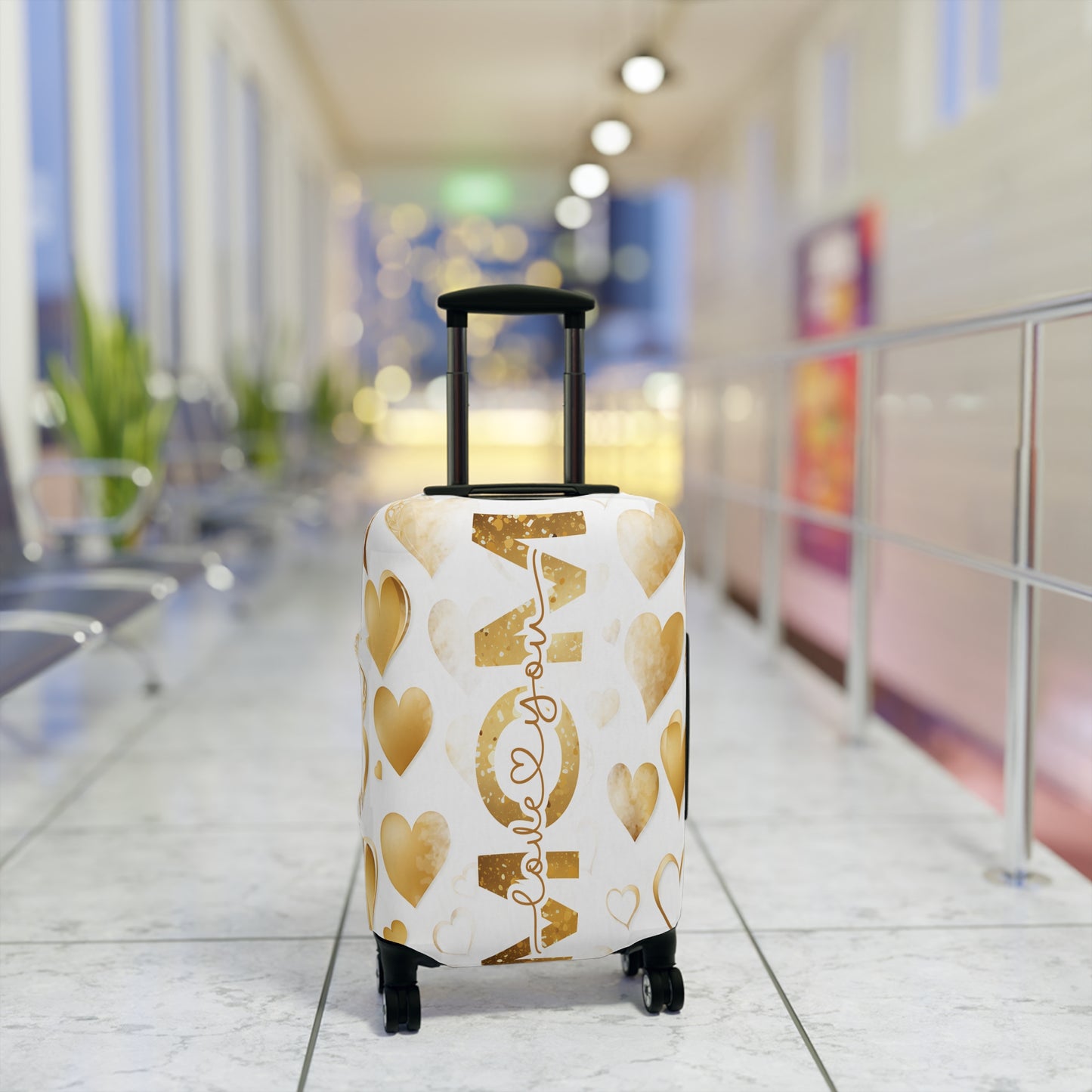 Luggage Cover, Mom, Hearts, awd-1442