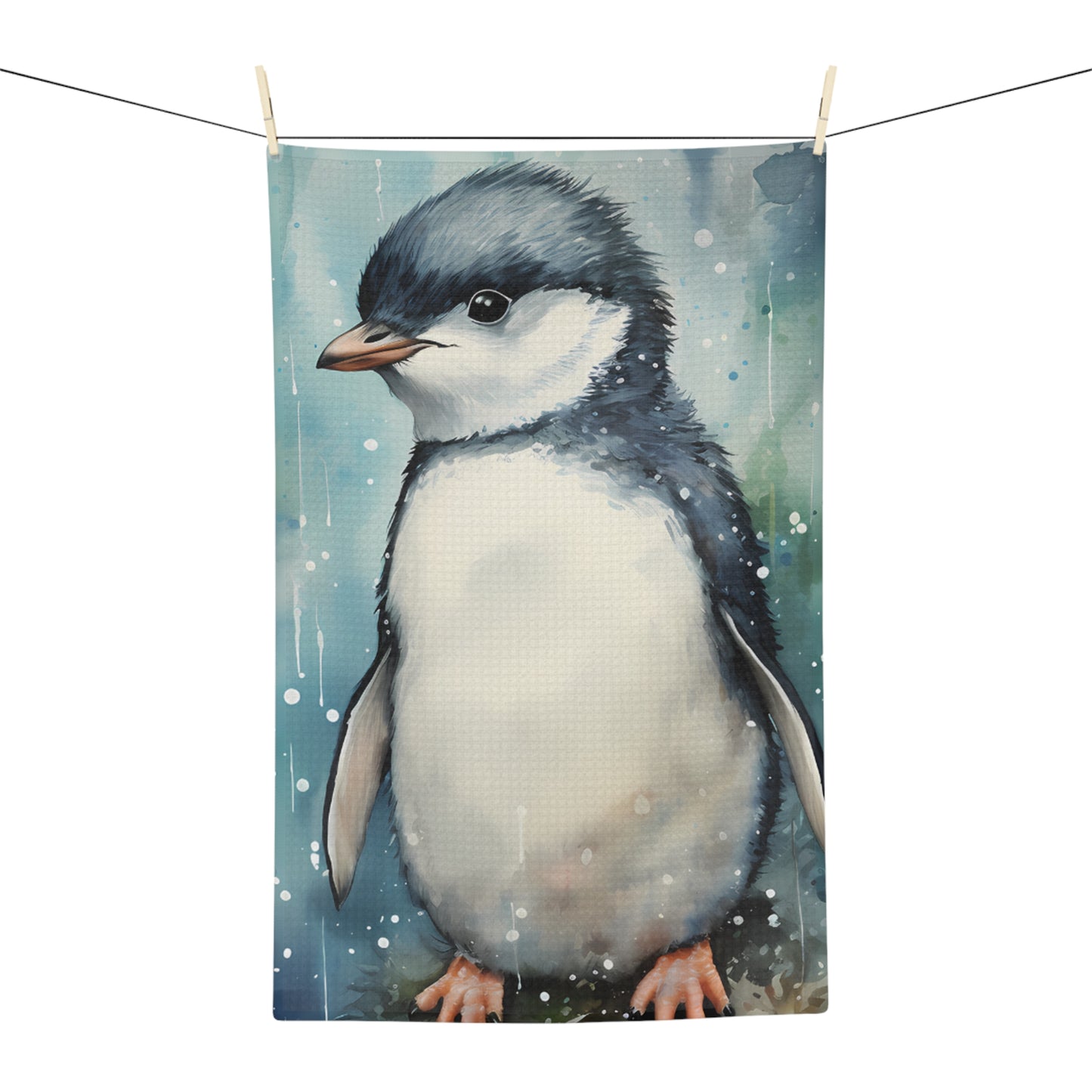 Microfiber Tea Towel, Australian Animals, Penquin