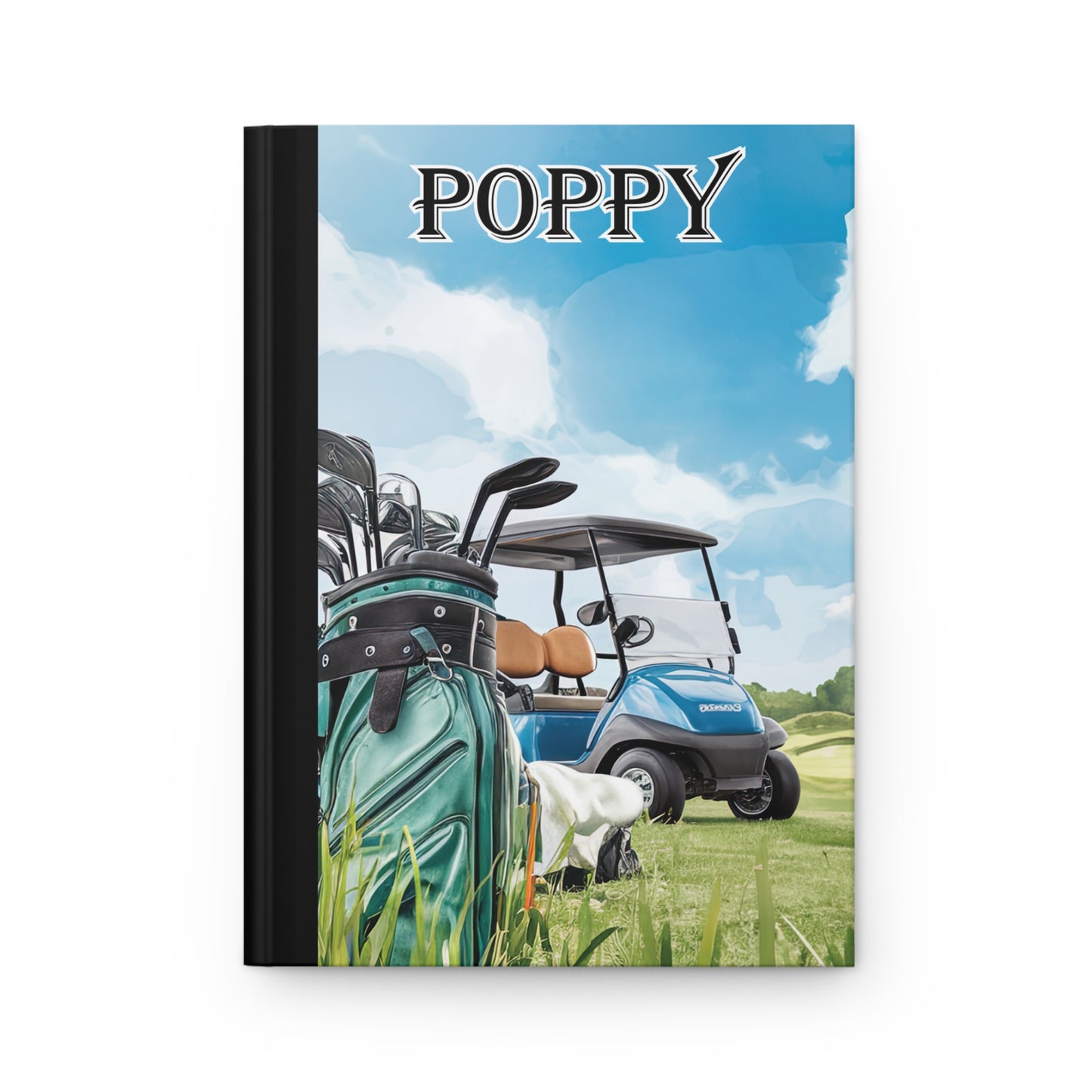 Personalised Hardcover Journal Matte, Golf, Poppy, awd-1682