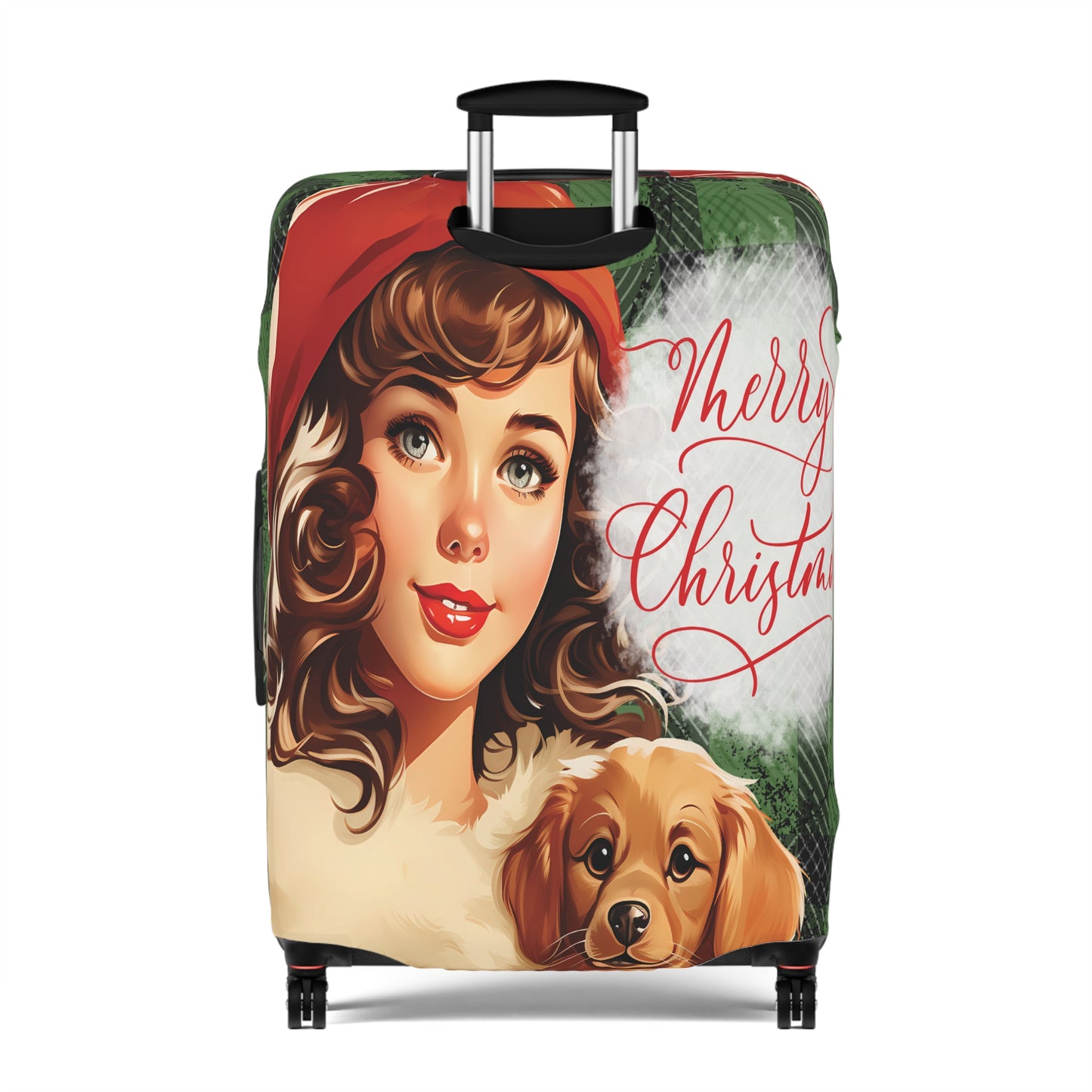 Luggage Cover, Vintage Christmas, awd-734